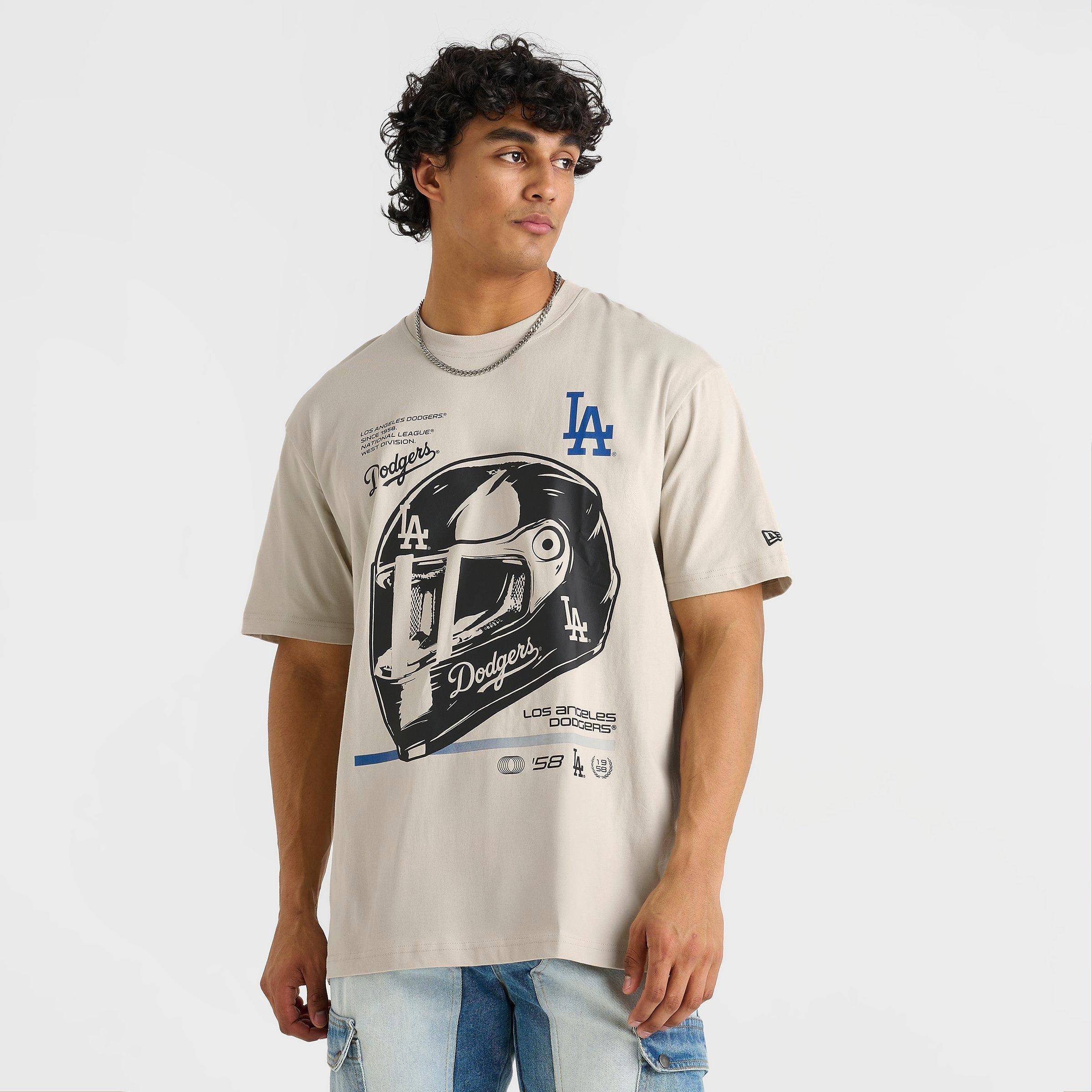 Men's New Era Los Angeles Dodgers MLB Modern Speed Helmet T-Shirt