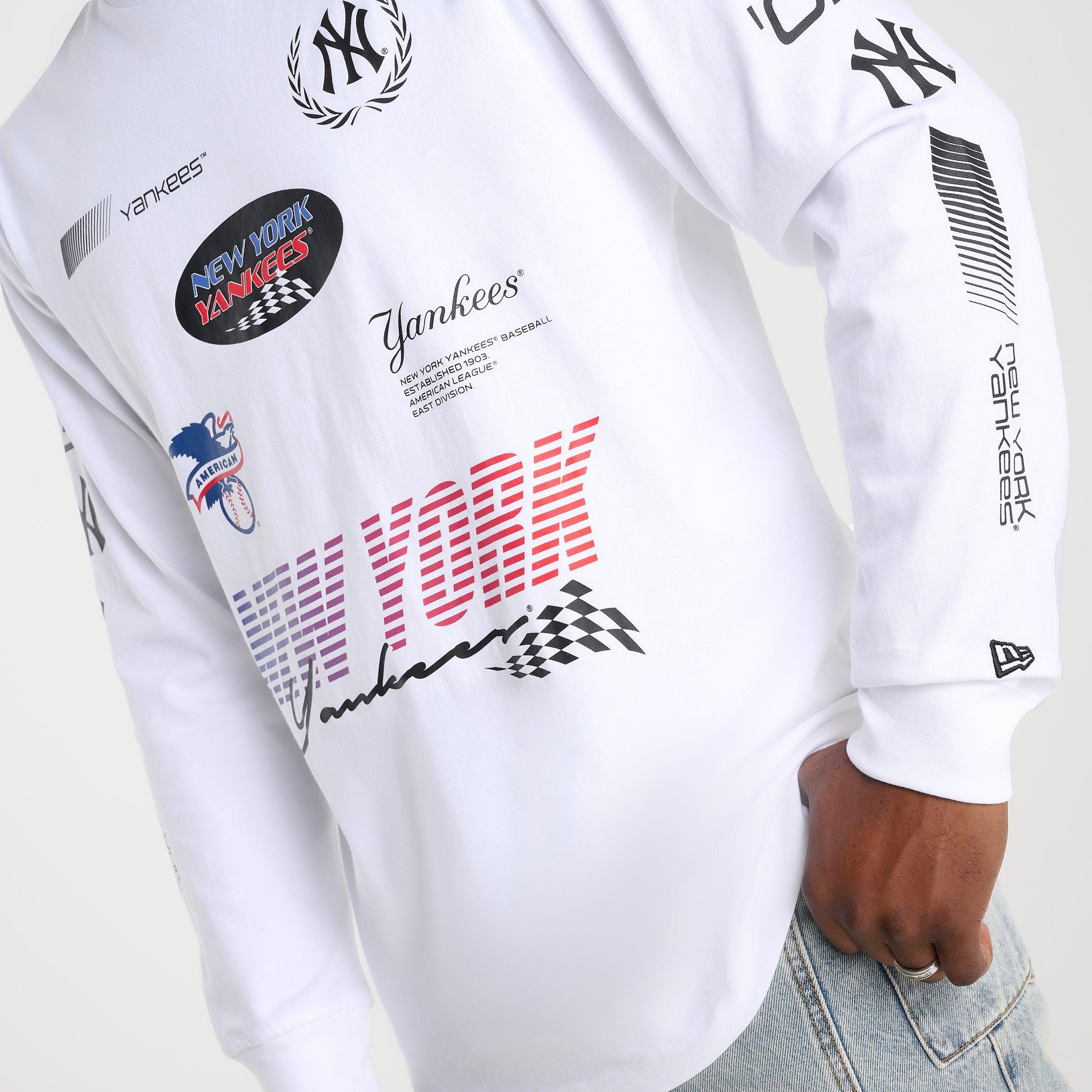 Men's New Era New York Yankees MLB Racing Graphic Long-Sleeve T-Shirt