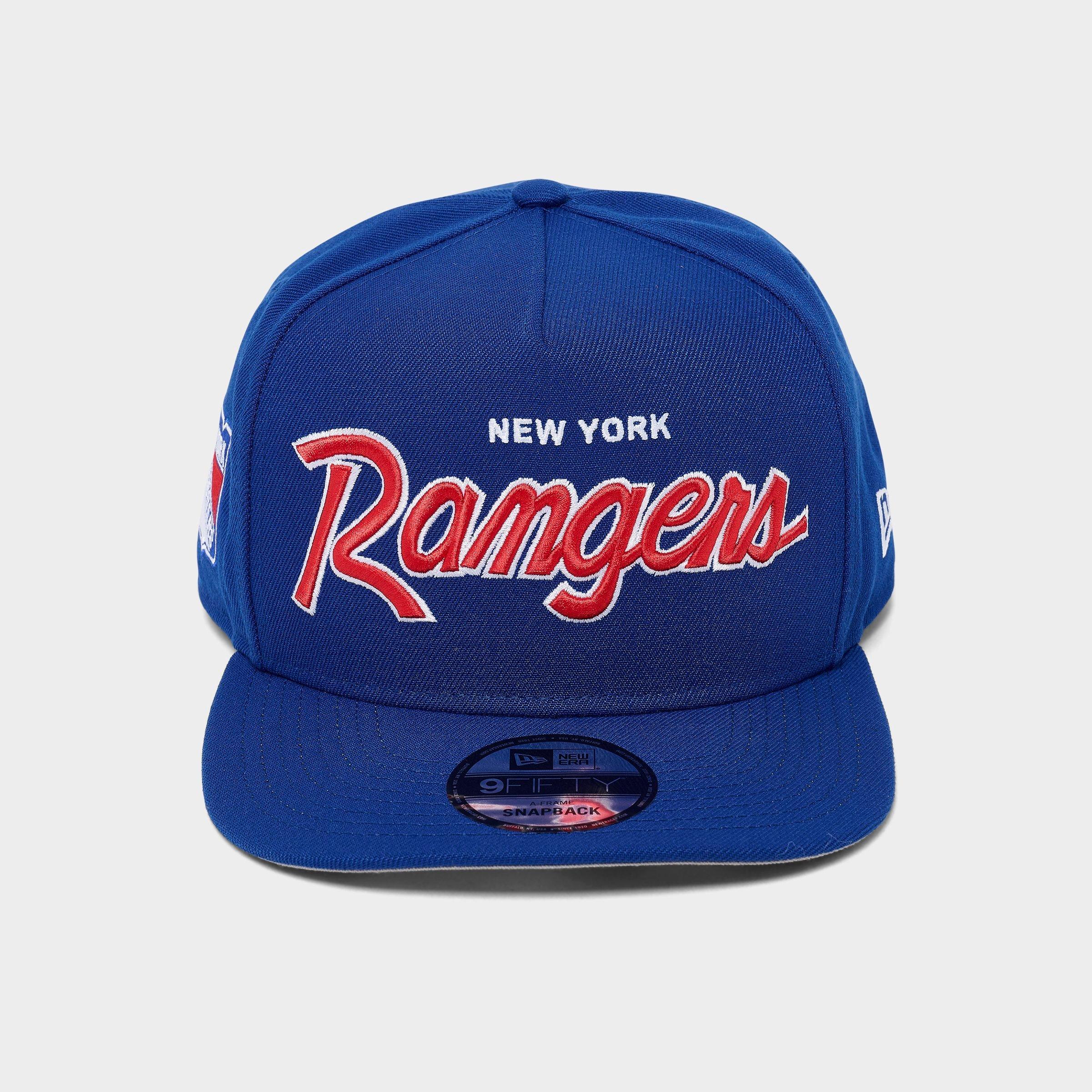 New Era New York Rangers NHL Script 9FIFTY A-Frame Snapback Hat