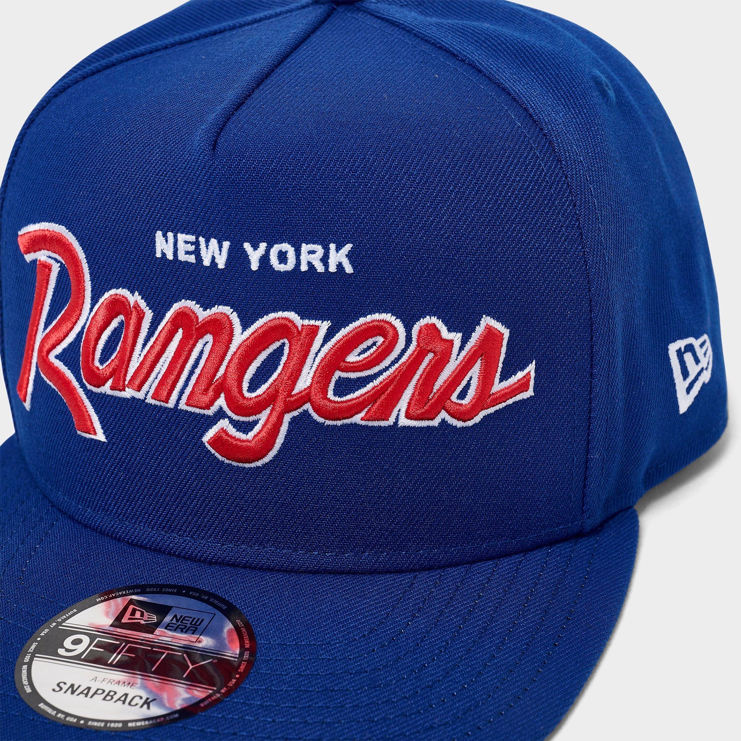 New Era New York Rangers NHL Script 9FIFTY A-Frame Snapback Hat