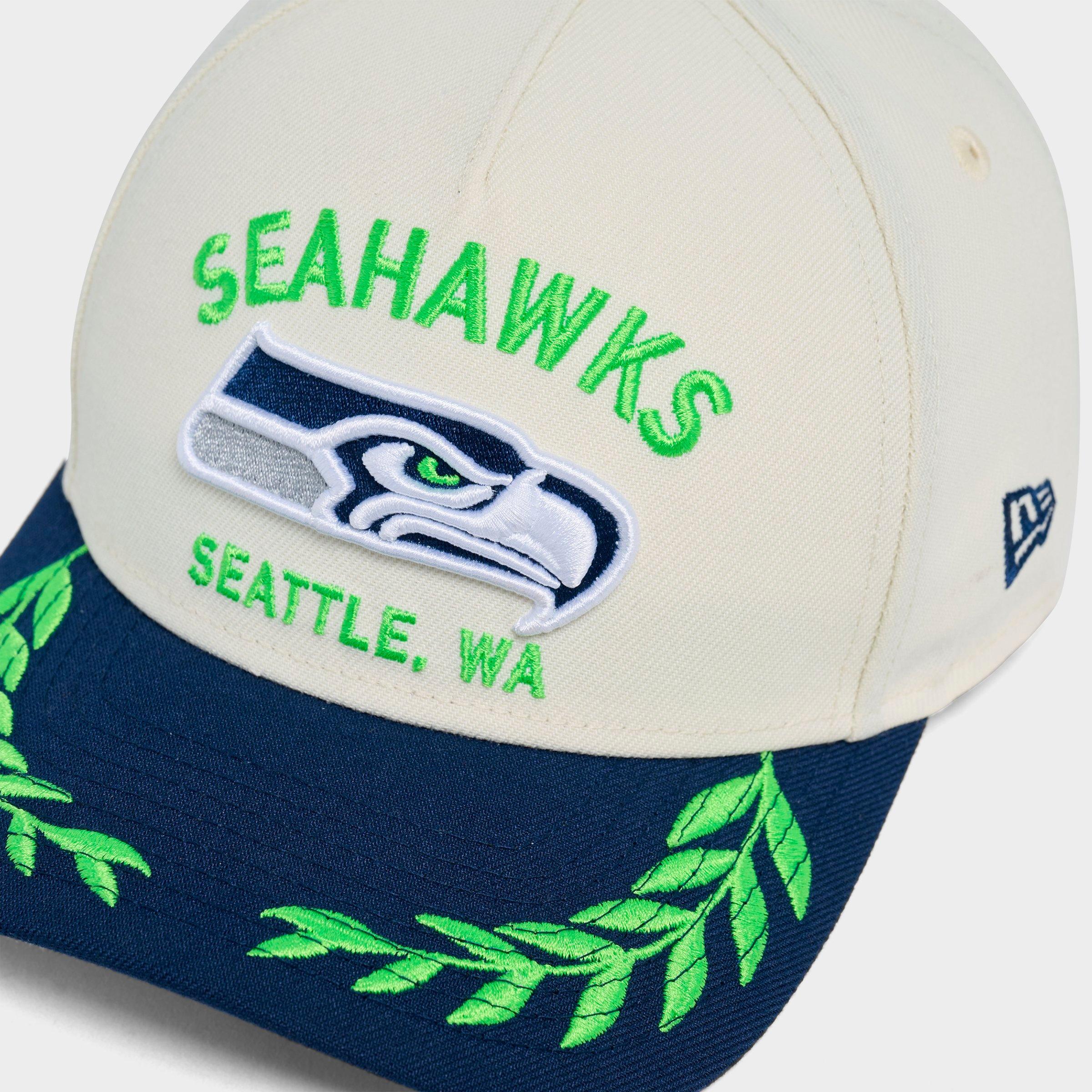 New Era Seattle Seahawks NFL 2025 Draft 9FORTY M-Crown A-Frame Snapback Hat