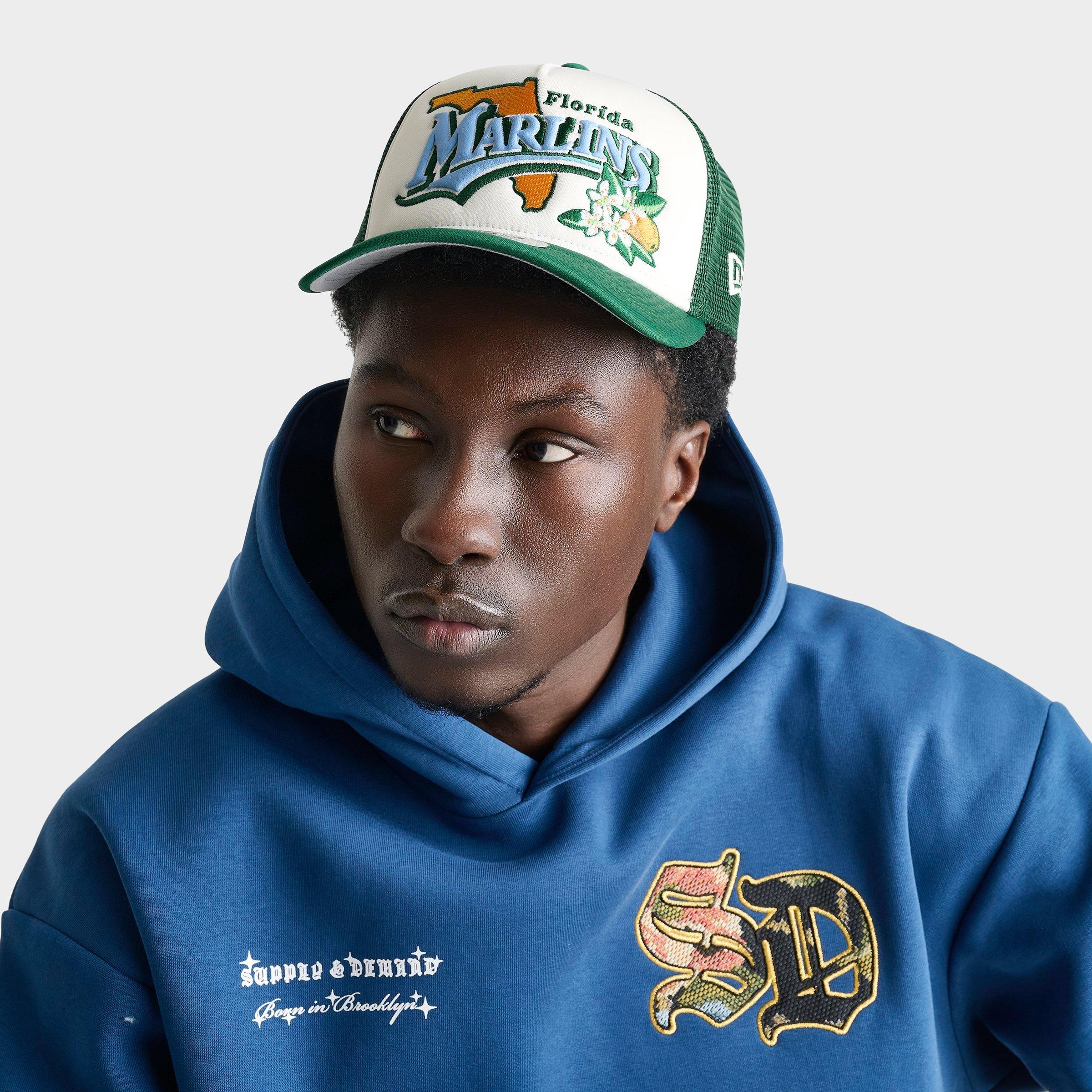 New Era Florida Marlins MLB State Flower 9FORTY A-Frame Trucker Snapback Hat