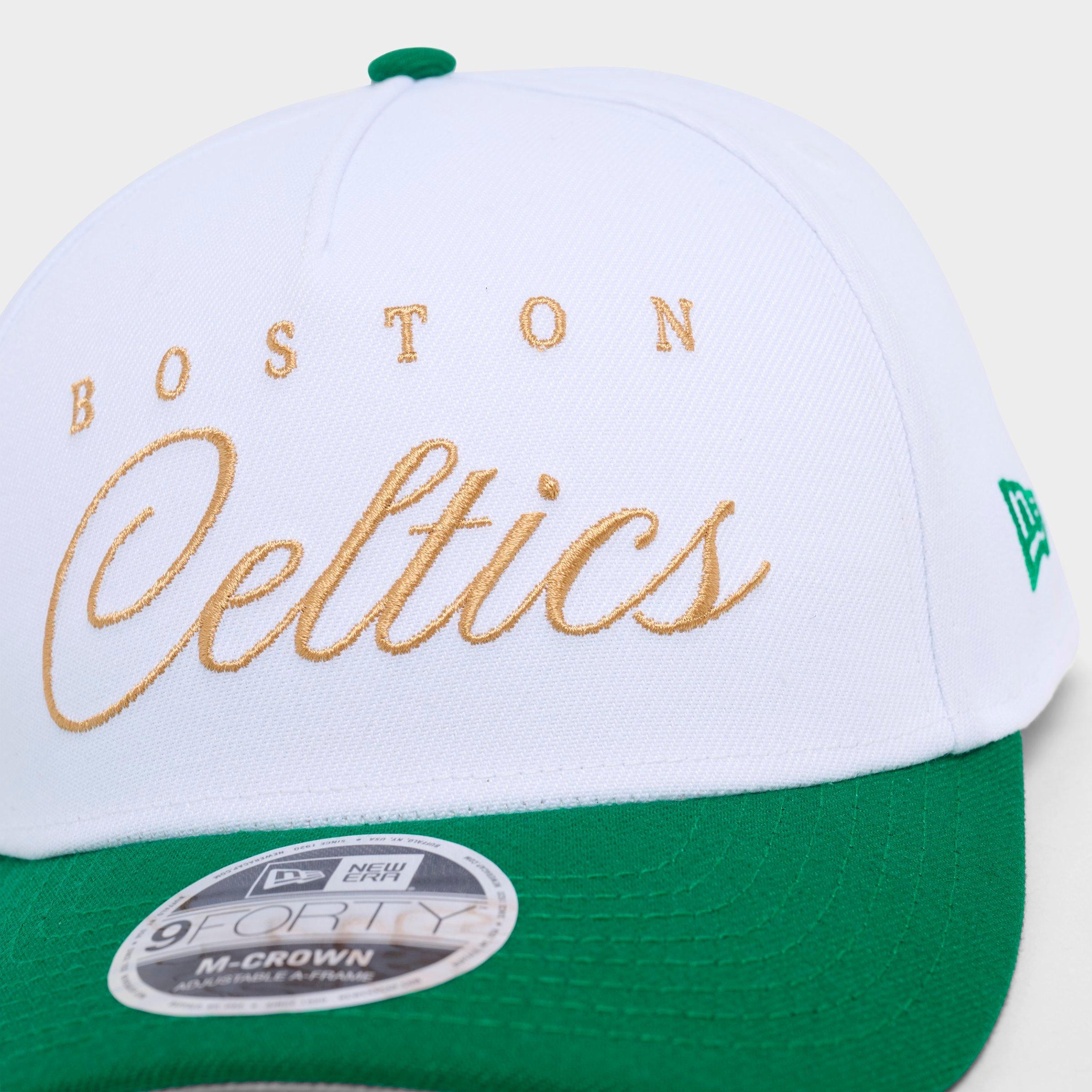 New Era Boston Celtics NBA 2025 Draft 9FORTY M-Crown A-Frame Snapback Hat