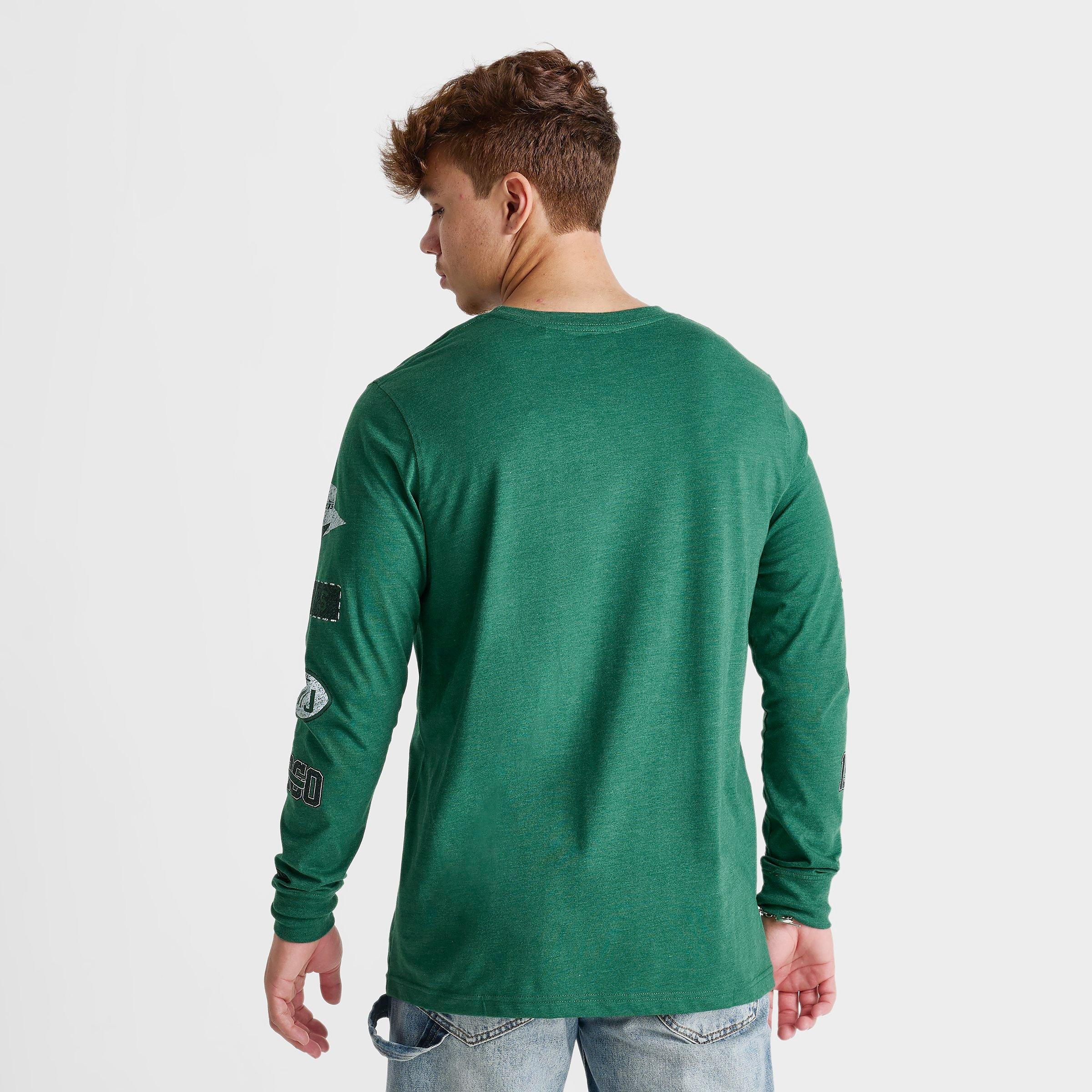 Men's New Era York Jets NFL Logo Stack Long-Sleeve Shirt