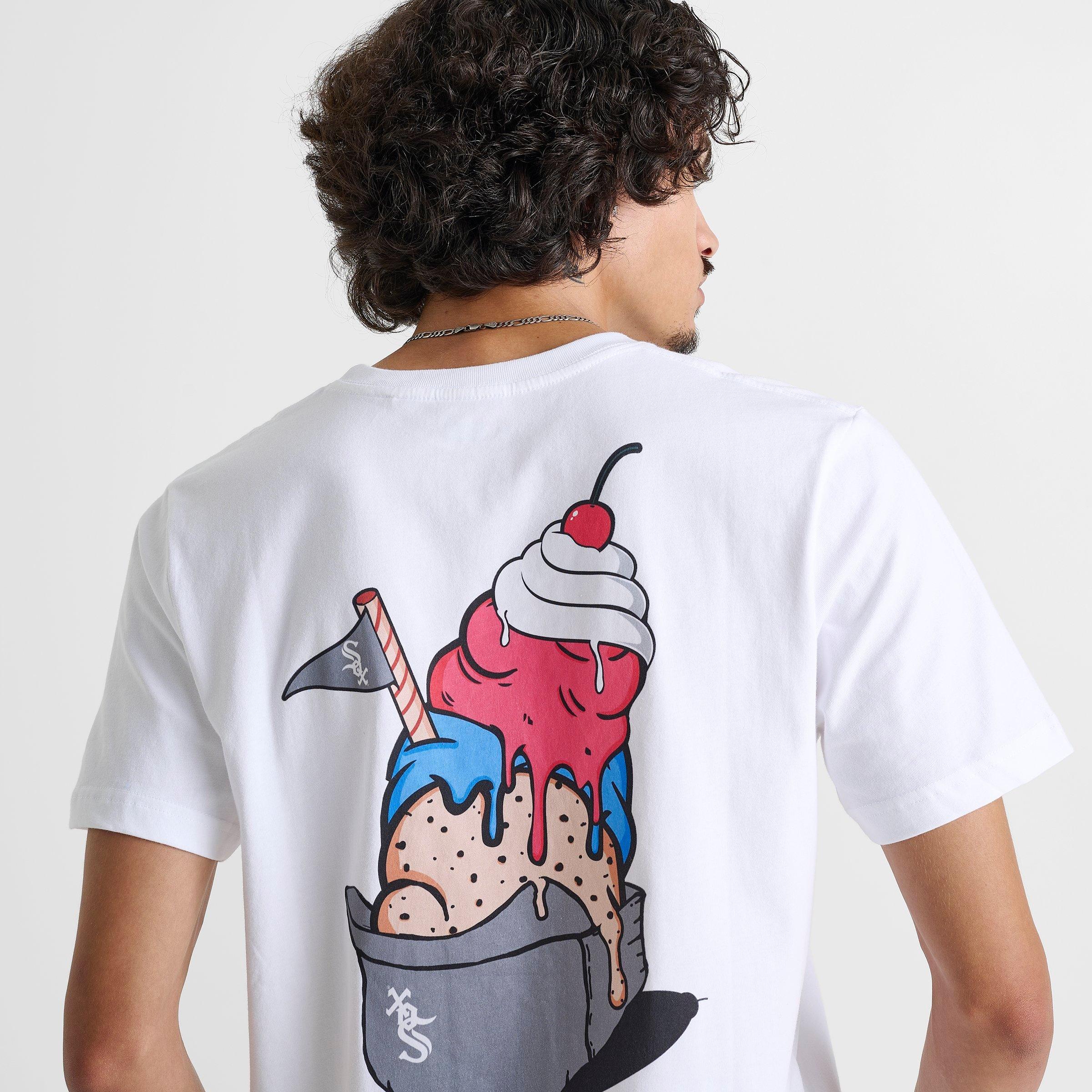 Men's New Era Chicago White Sox MLB Game Day Ice Cream T-Shirt