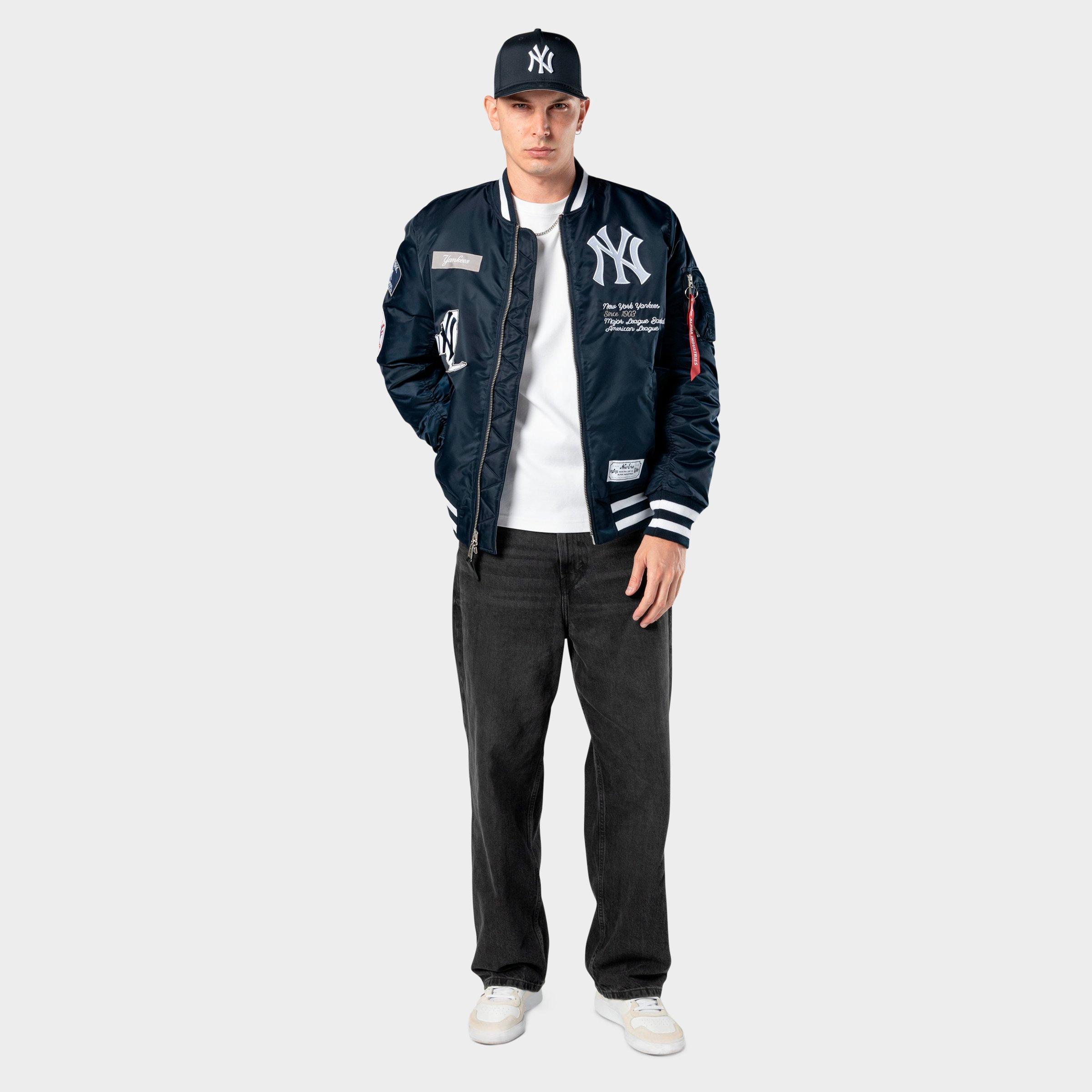 Men's New Era x Alpha Industries York Yankees MLB Reversible Bomber Jacket