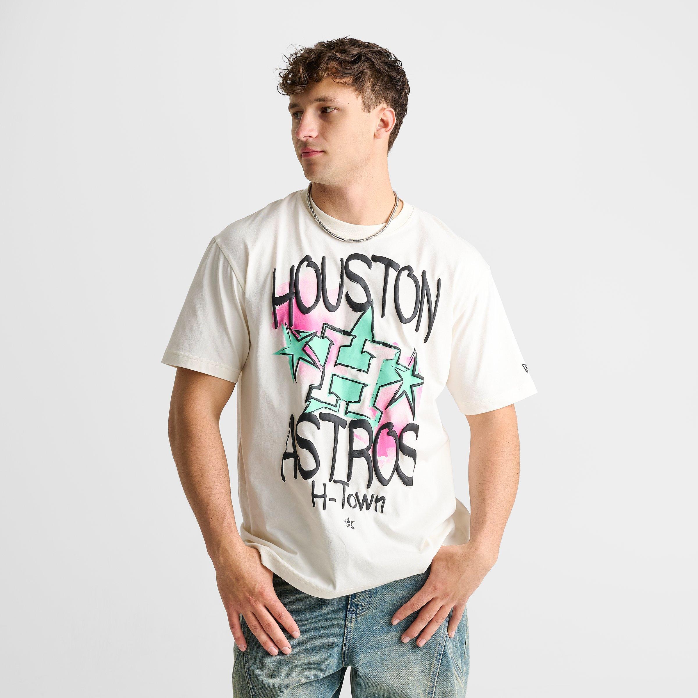 Men's New Era Houston Astros MLB Graffiti Graphic T-Shirt