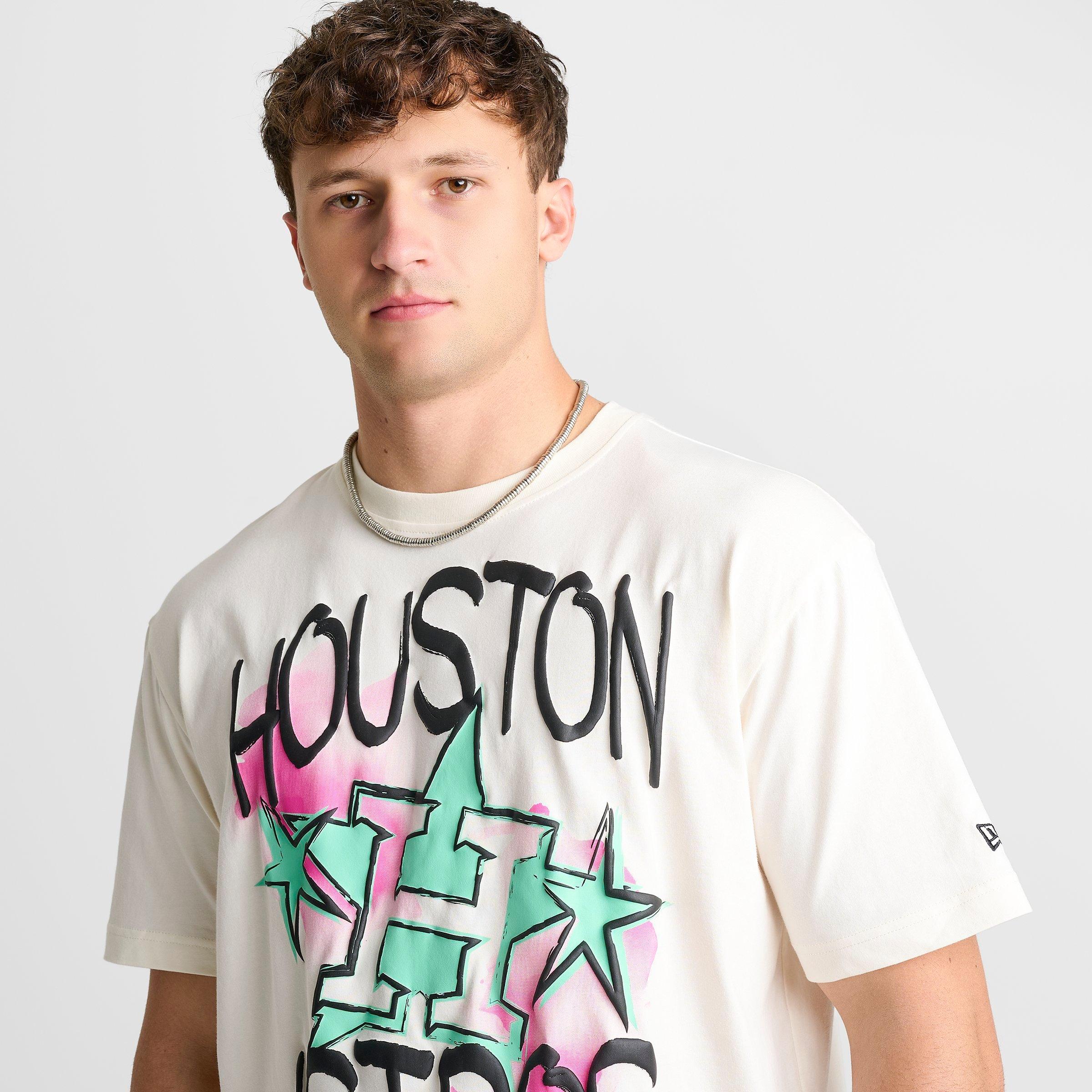 Men's New Era Houston Astros MLB Graffiti Graphic T-Shirt