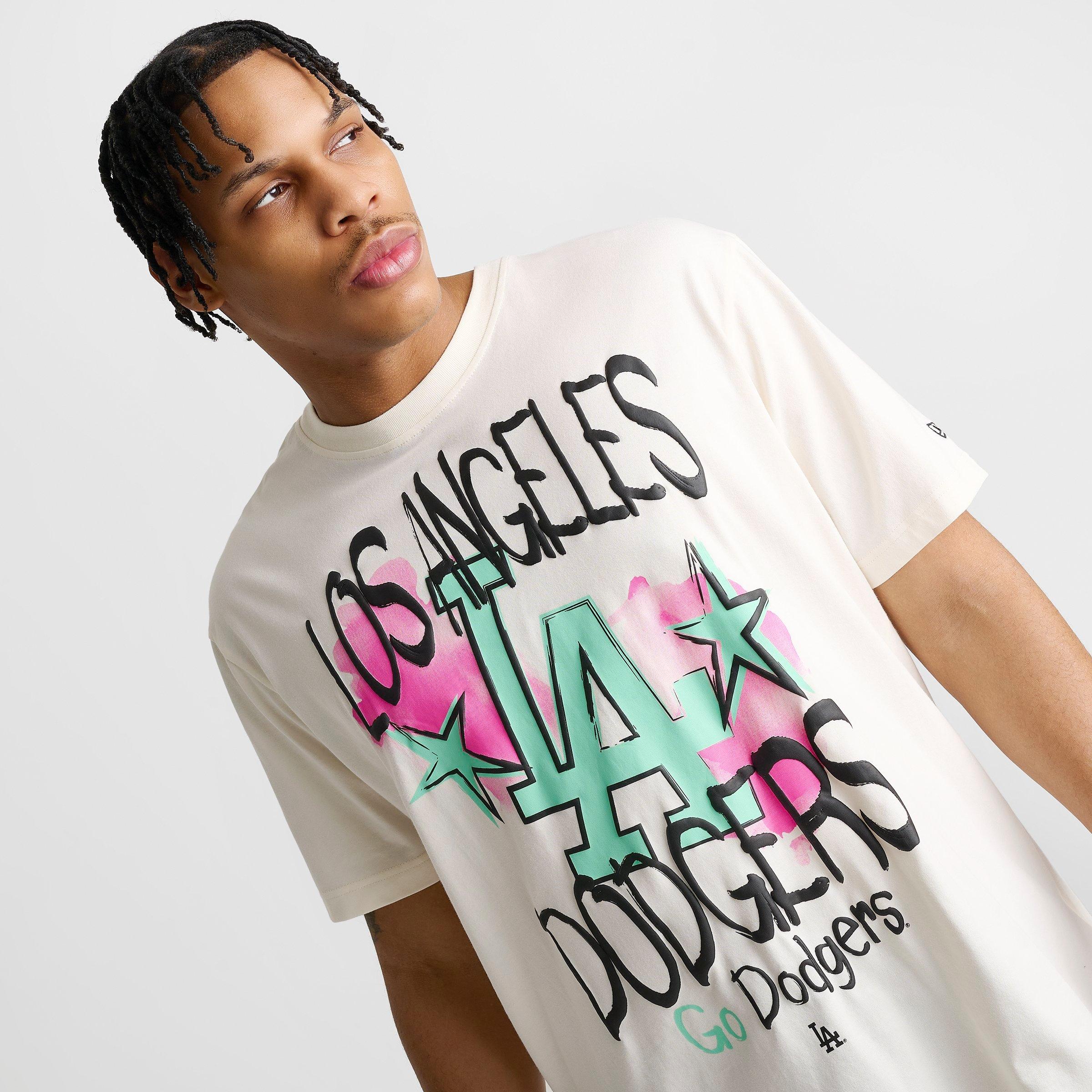 Men's New Era Los Angeles Dodgers MLB Graffiti Graphic T-Shirt