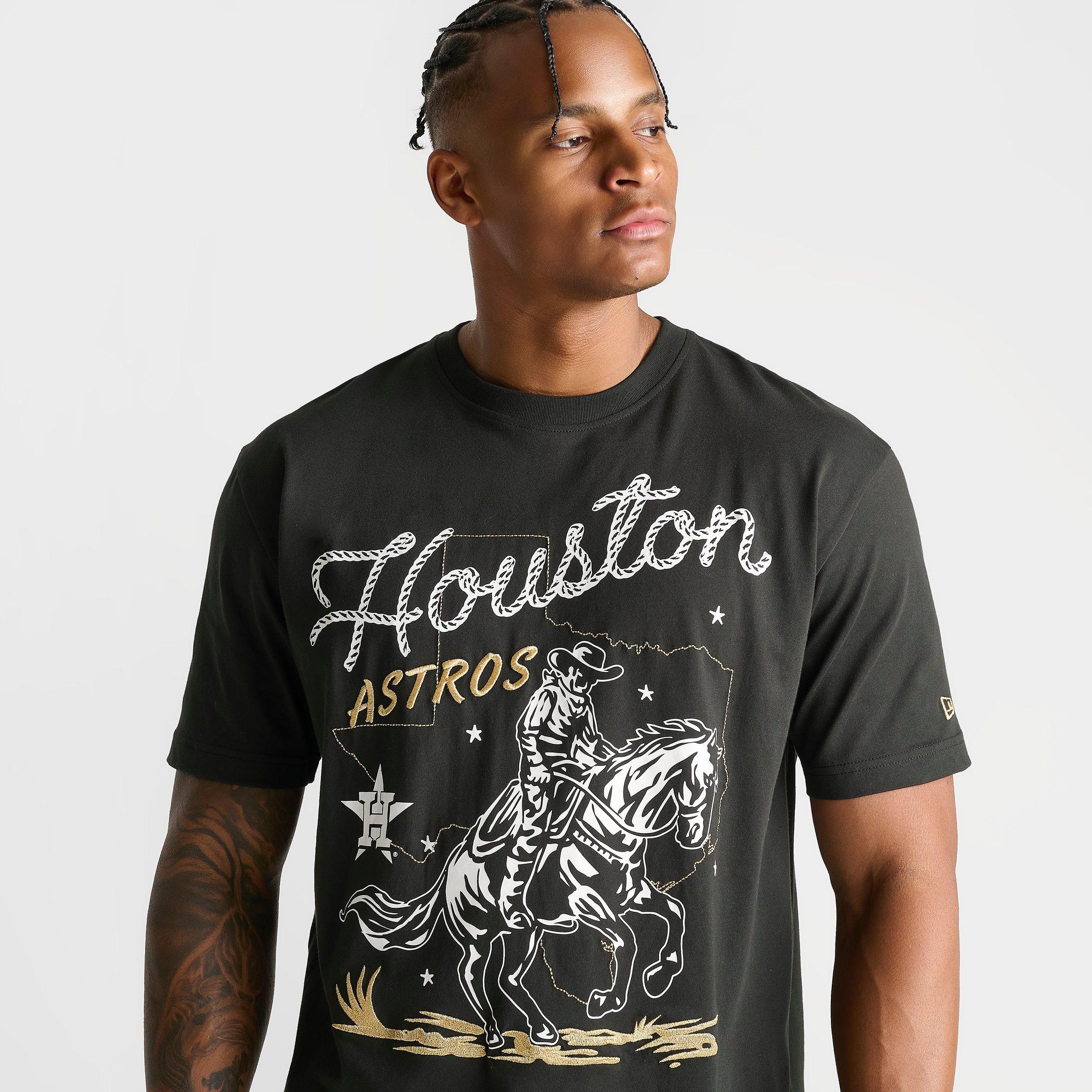 Men's New Era Houston Astros MLB Cowboy Graphic T-Shirt