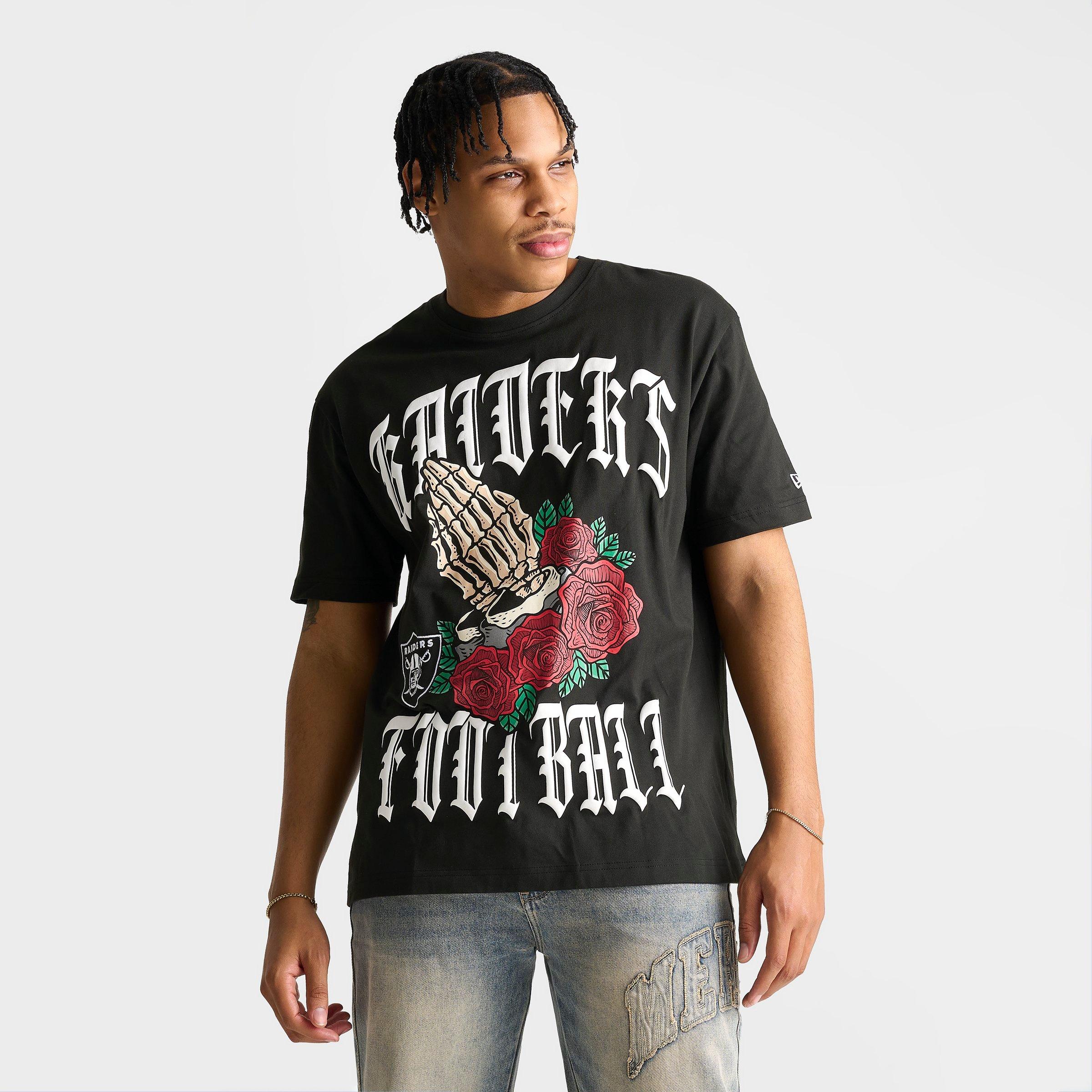 Men's New Era Las Vegas Raiders NFL Roses Graphic T-Shirt