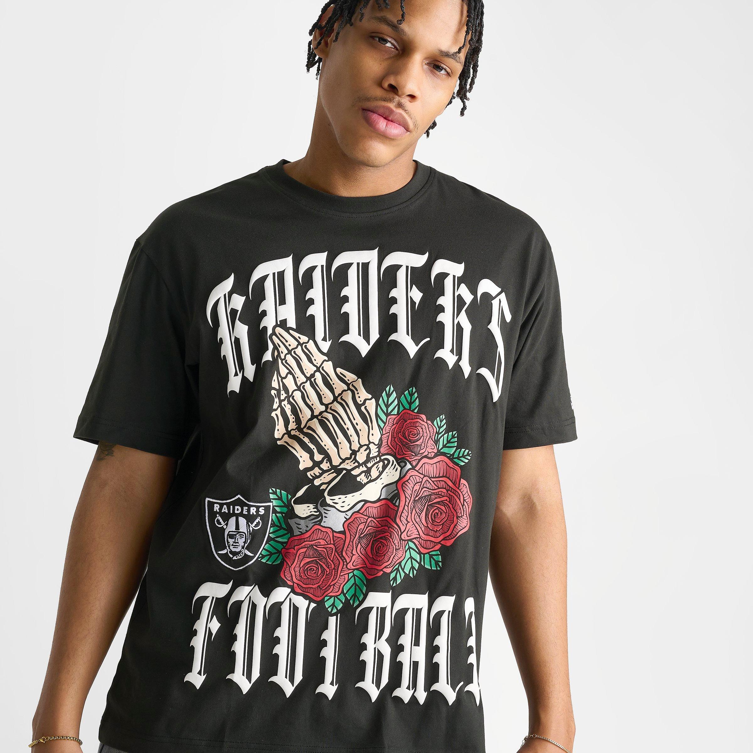 Men's New Era Las Vegas Raiders NFL Roses Graphic T-Shirt