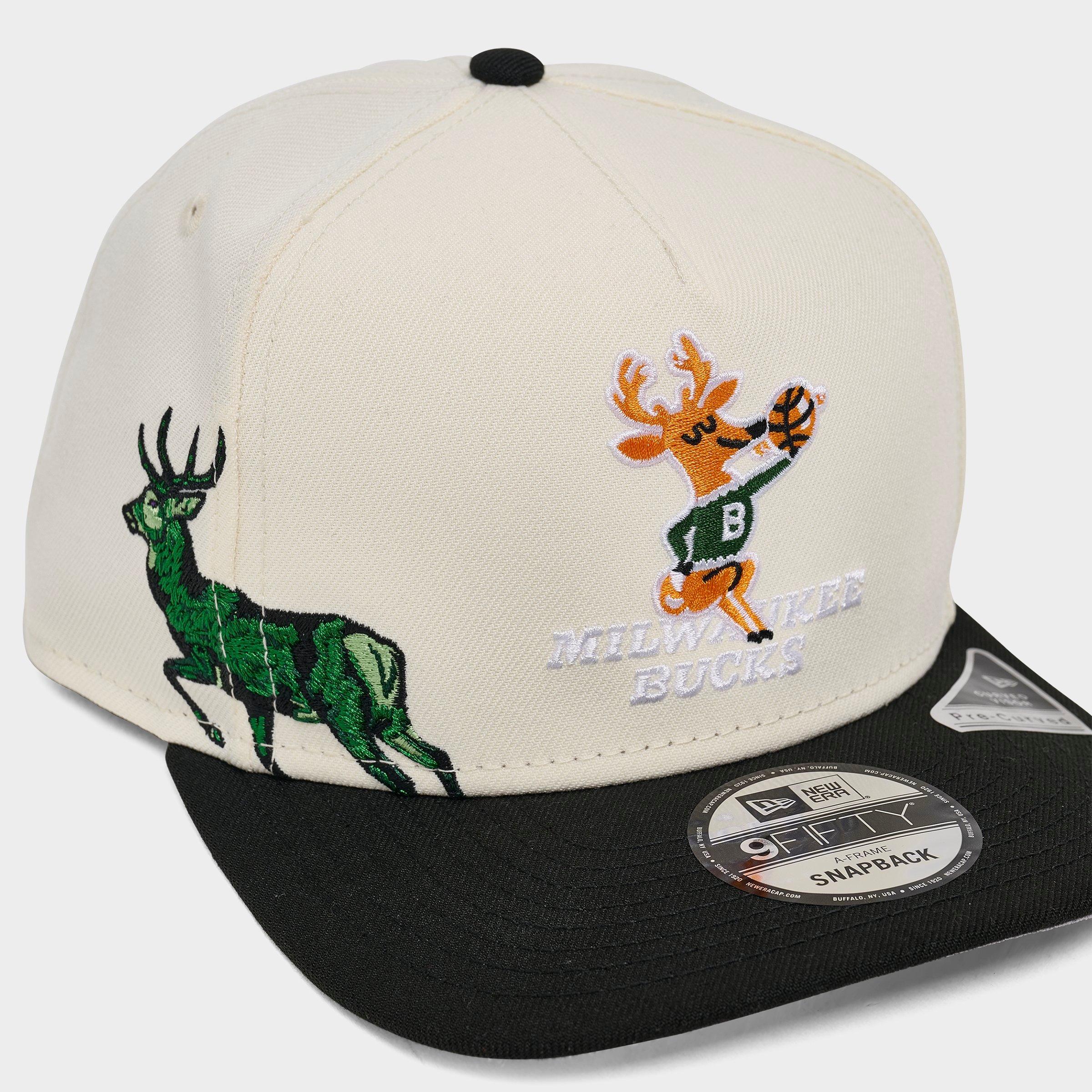 New Era Milwaukee Bucks NBA Hardwood Classics 9FIFTY A-Frame Snapback Hat