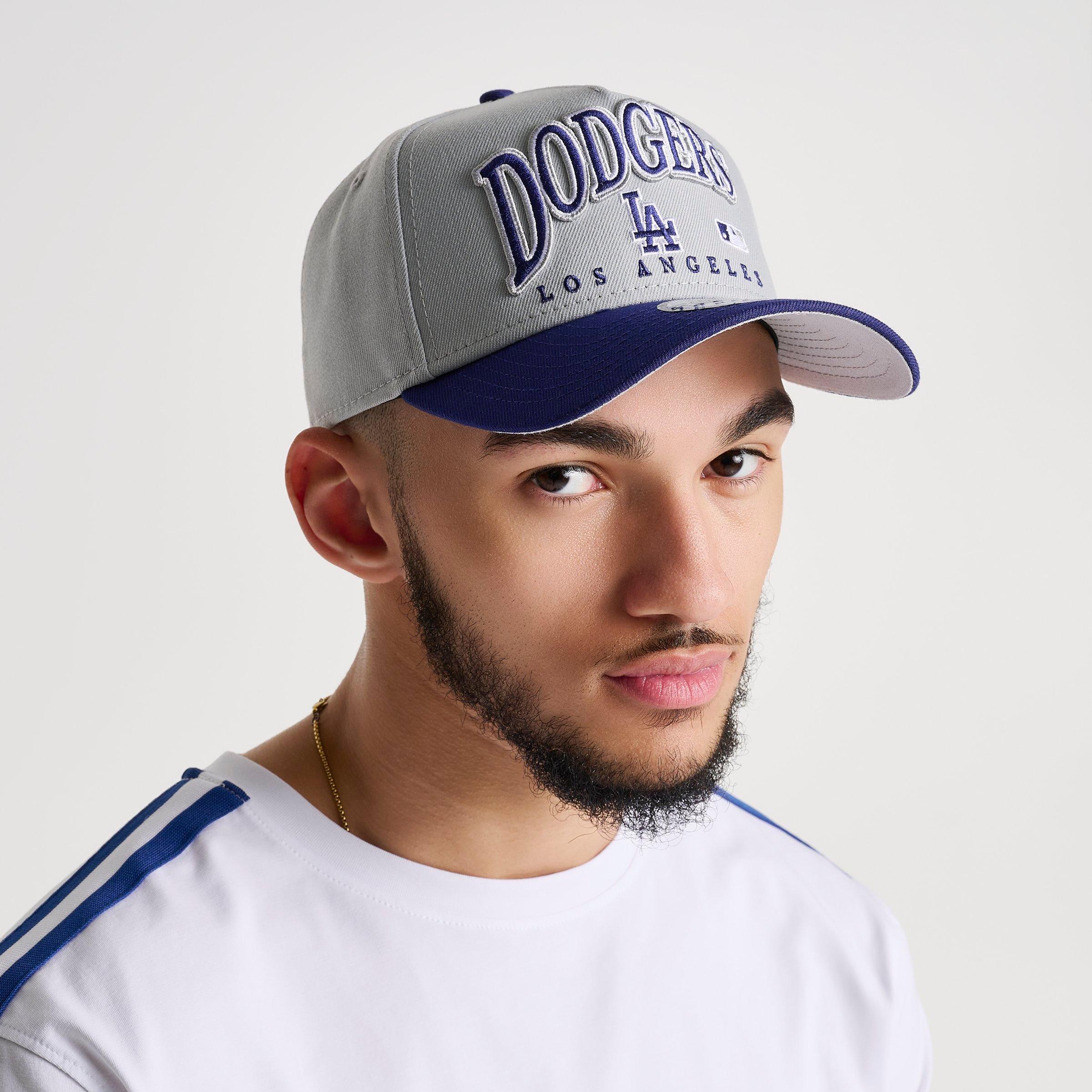 New Era Los Angeles Dodgers MLB 9FORTY Embroidery Wordmark A-Frame Snapback Hat