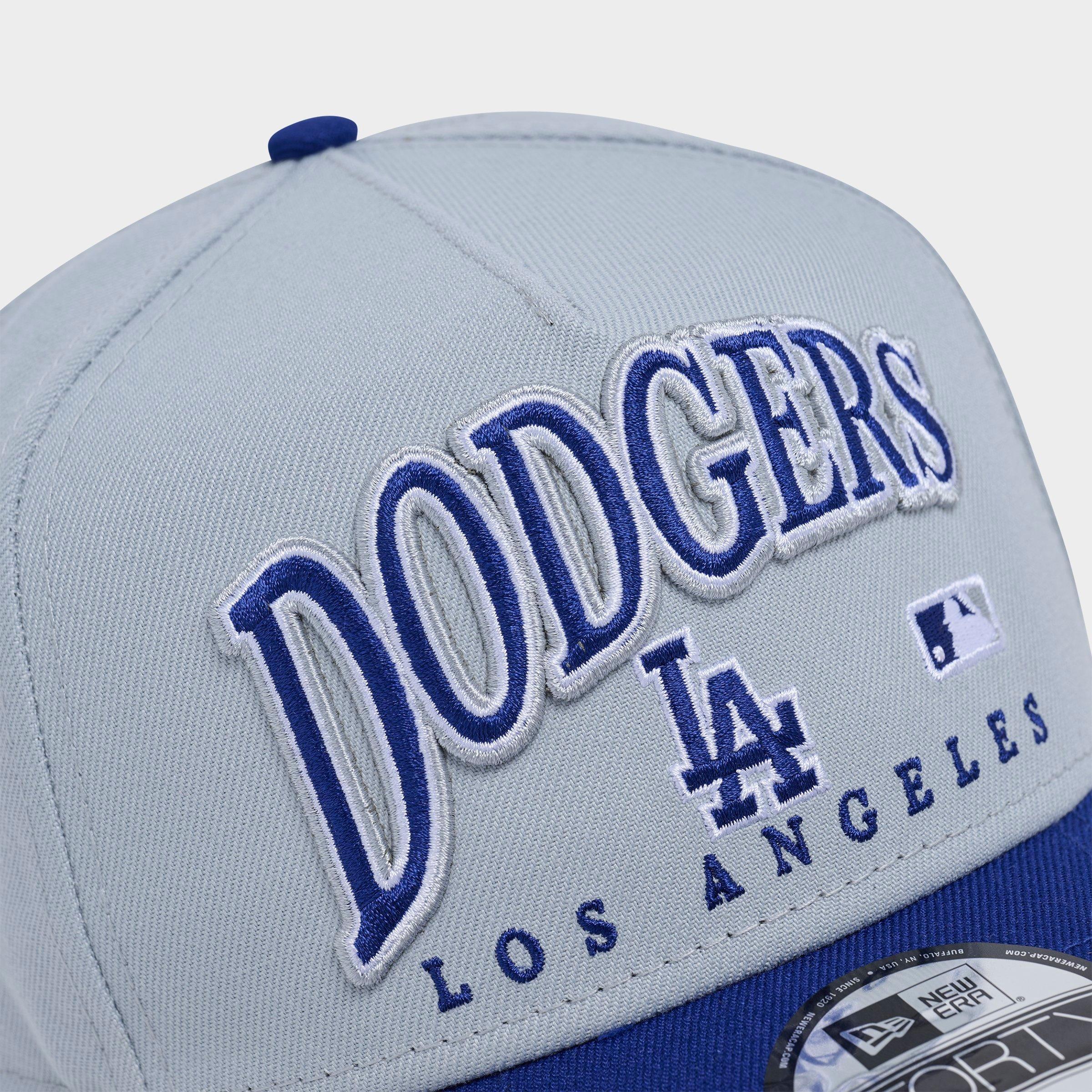 New Era Los Angeles Dodgers MLB 9FORTY Embroidery Wordmark A-Frame Snapback Hat