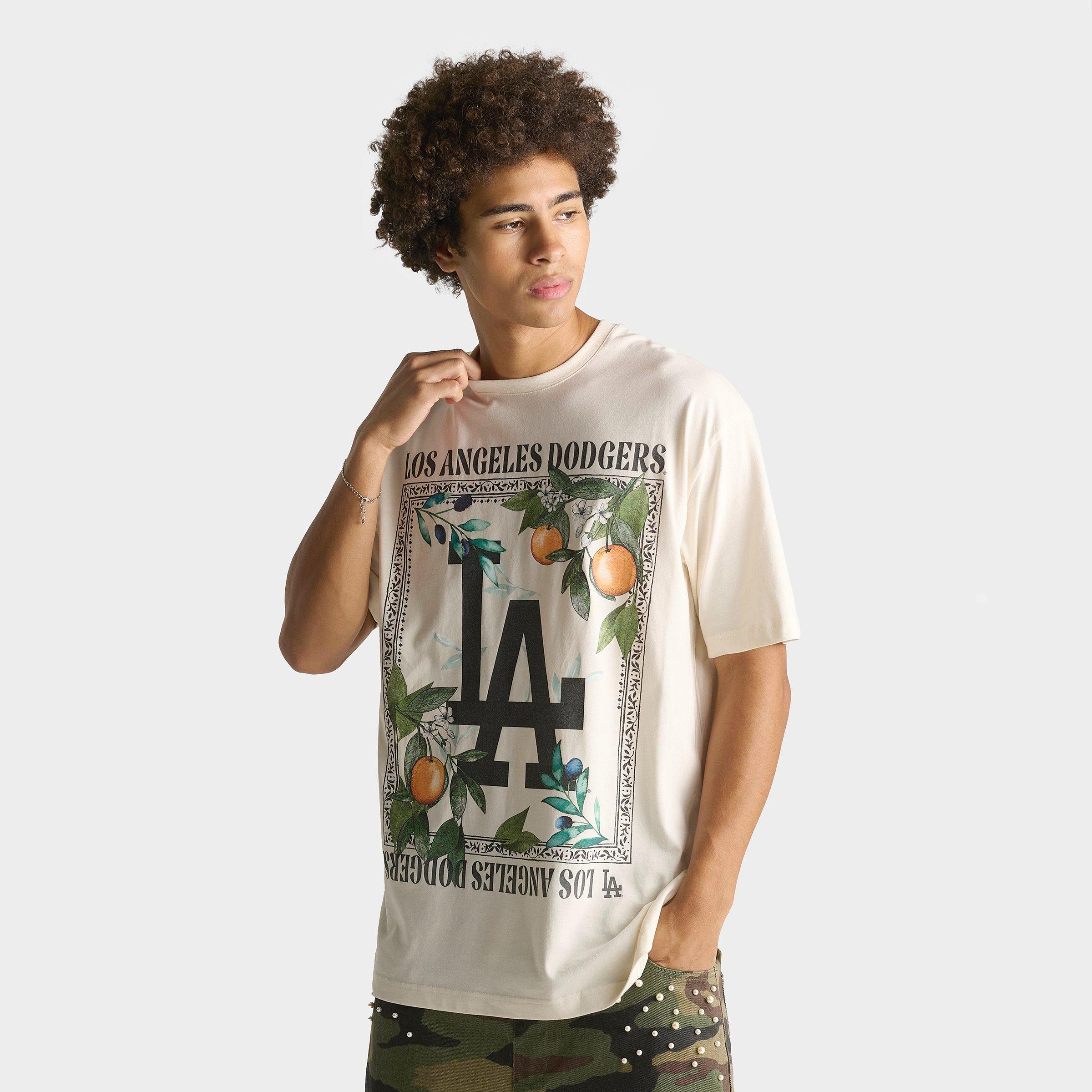 Men's New Era Los Angeles Dodgers MLB Orange Graphic T-Shirt
