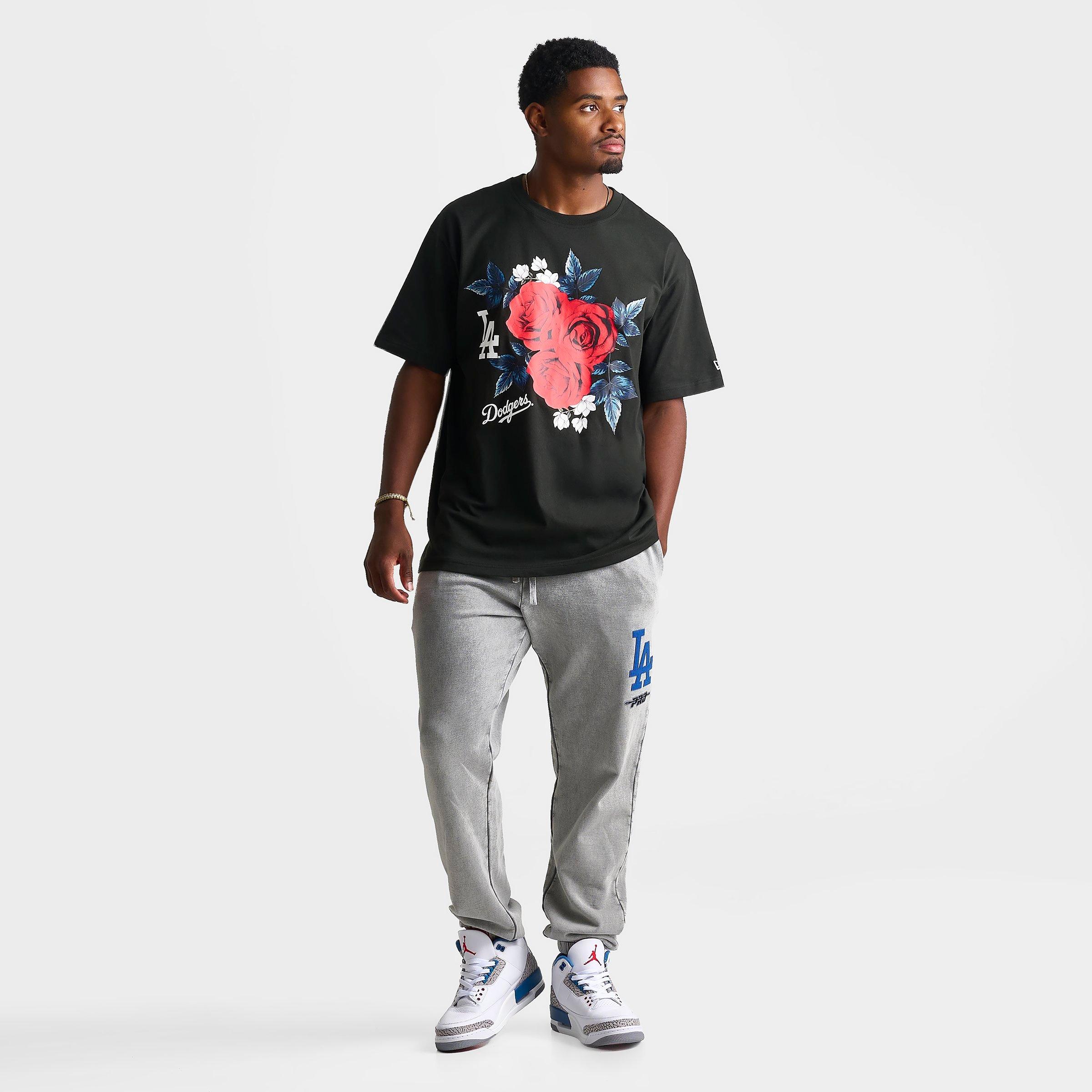 Men's New Era Los Angeles Dodgers MLB Roses Graphic T-Shirt