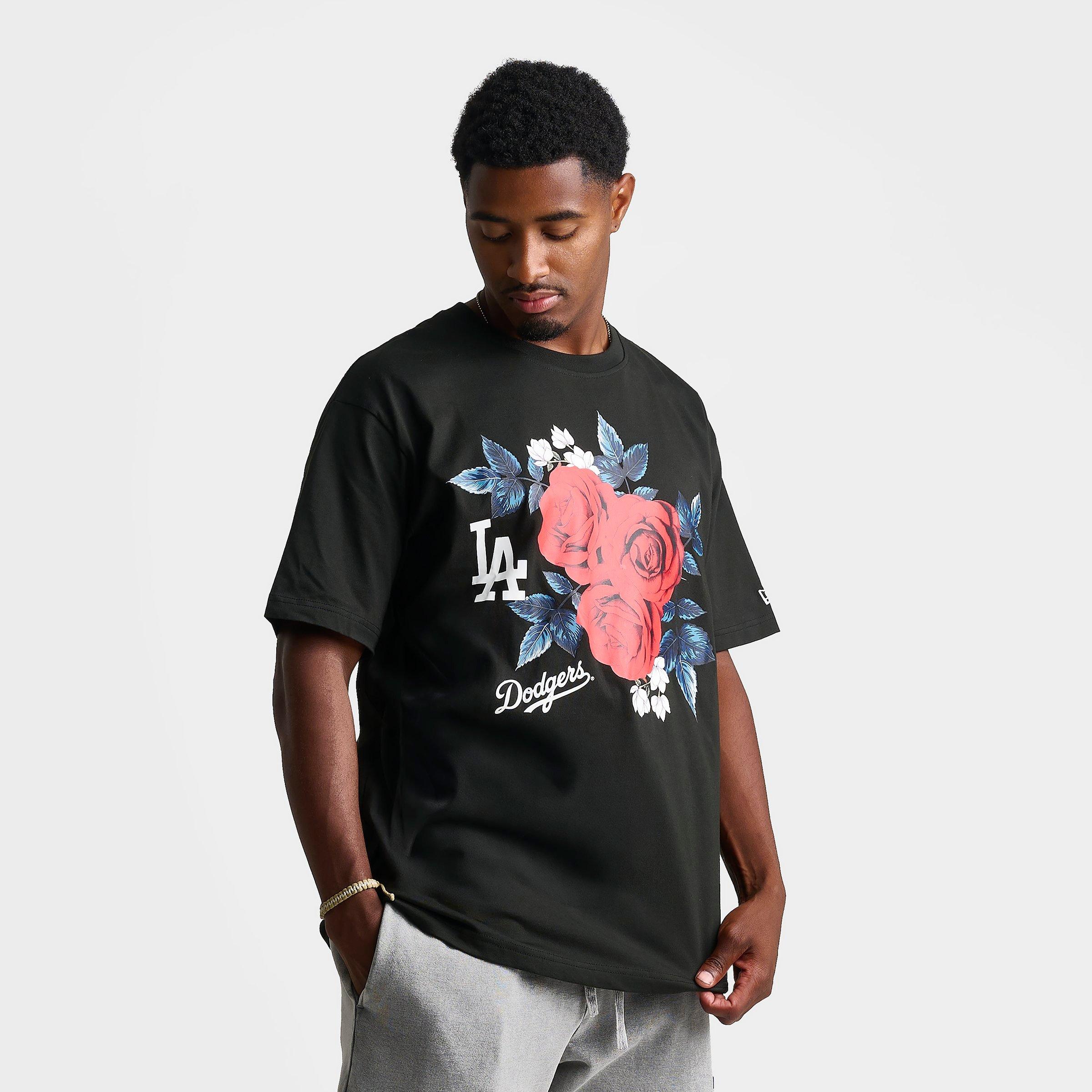 Men's New Era Los Angeles Dodgers MLB Roses Graphic T-Shirt