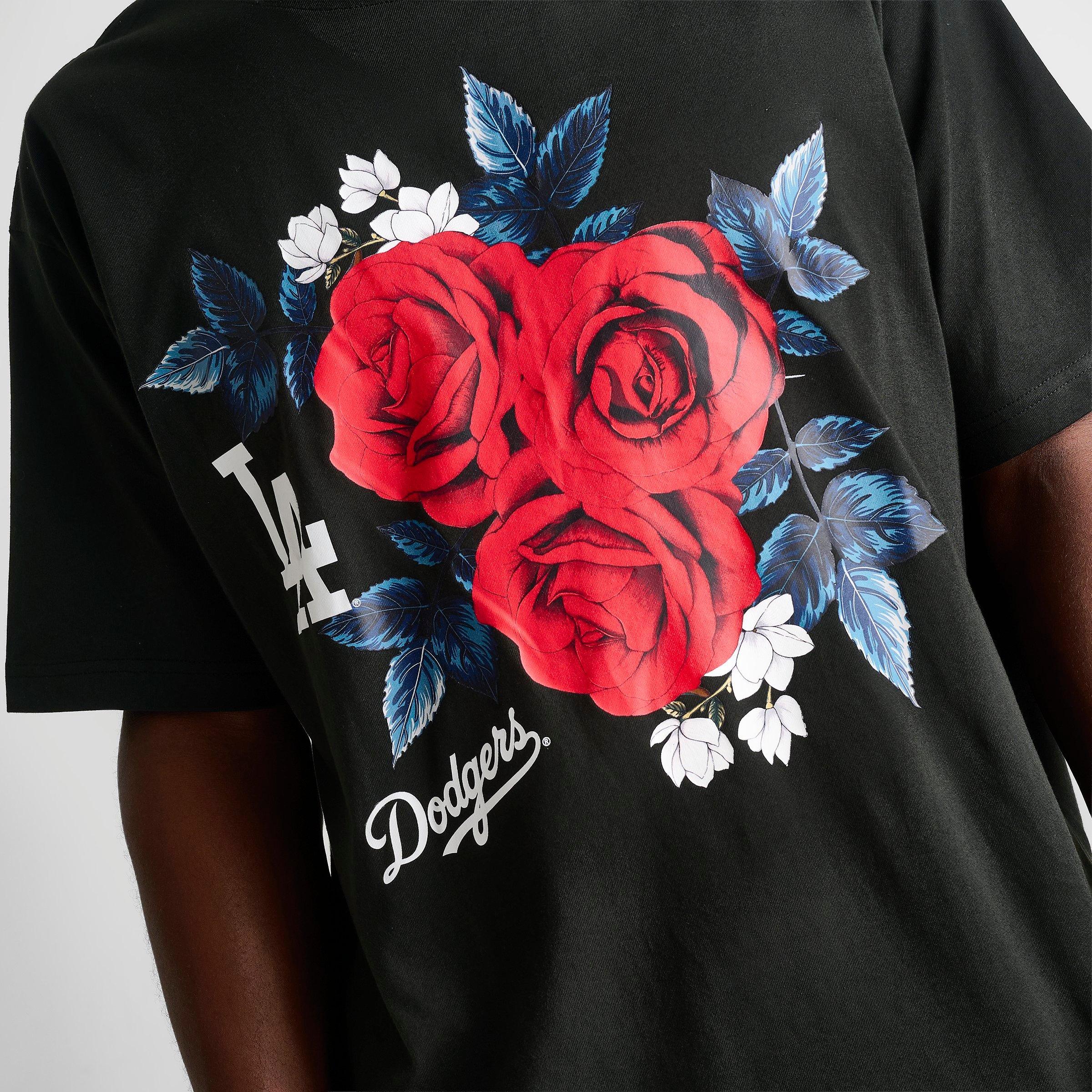 Men's New Era Los Angeles Dodgers MLB Roses Graphic T-Shirt