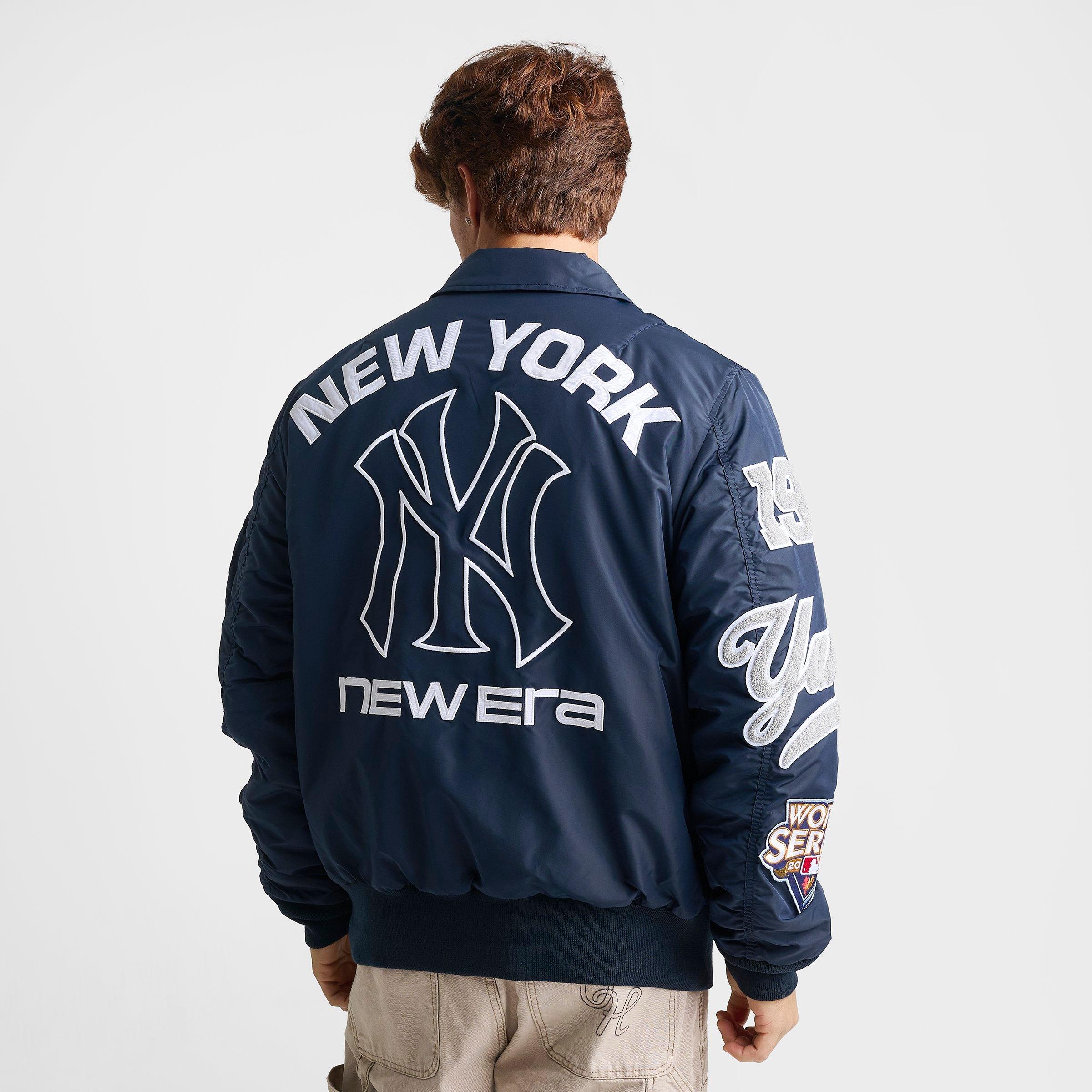 Men's New Era x Alpha Industries York Yankees MLB Hooded Bomber Jacket
