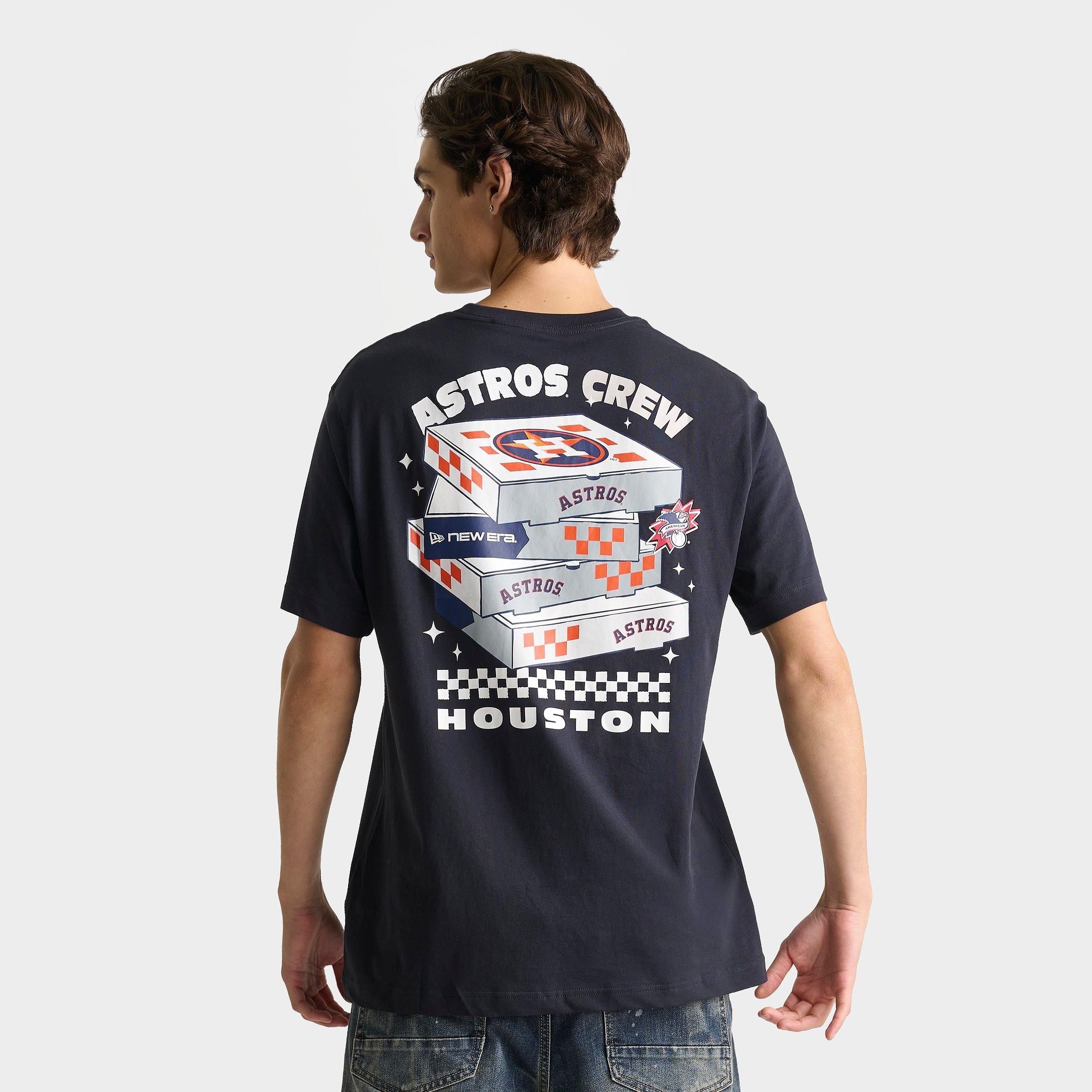 Men's New Era Houston Astros MLB Pizza Graphic T-Shirt