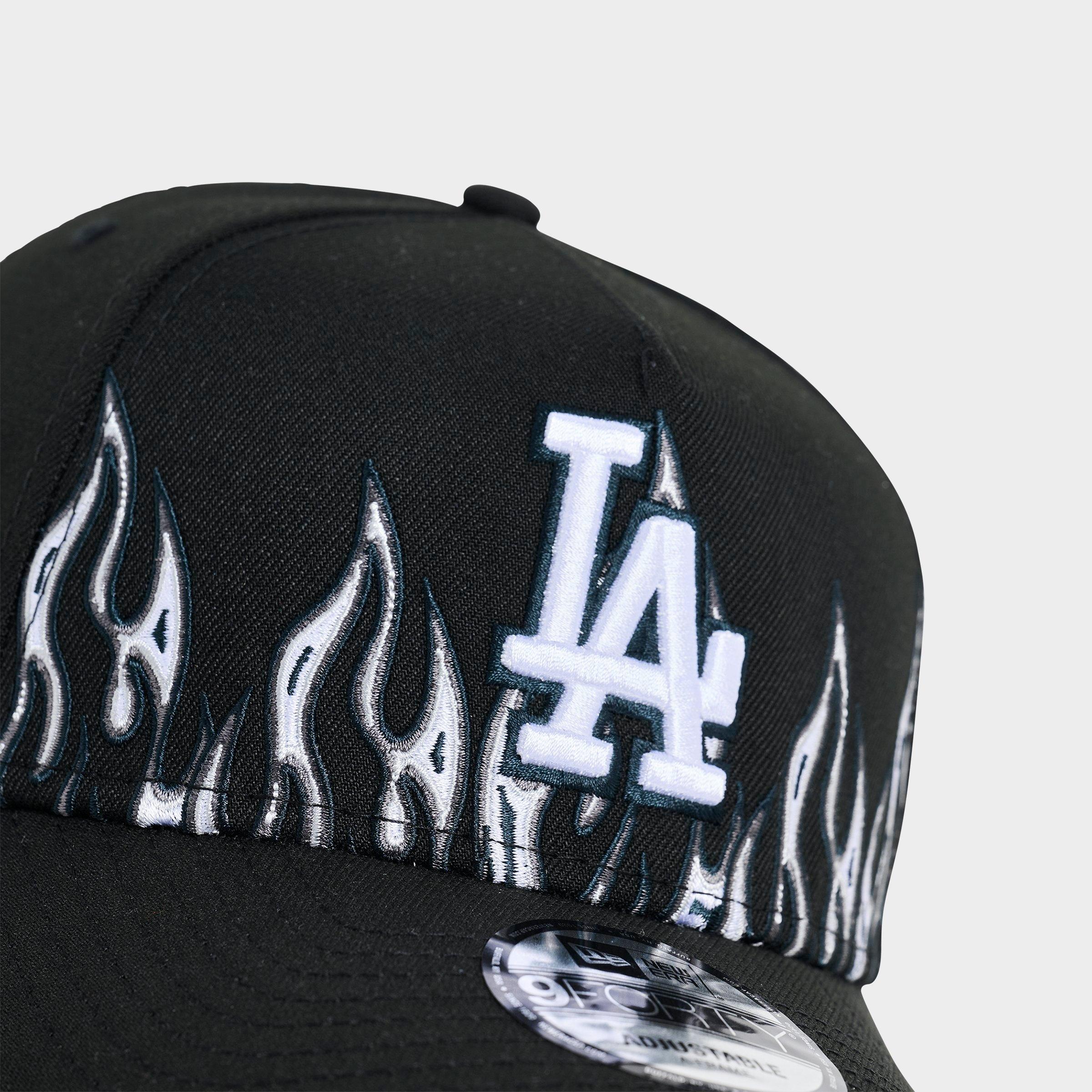 New Era Los Angeles Dodgers MLB Flames Logo 9FORTY A-Frame Snapback Hat