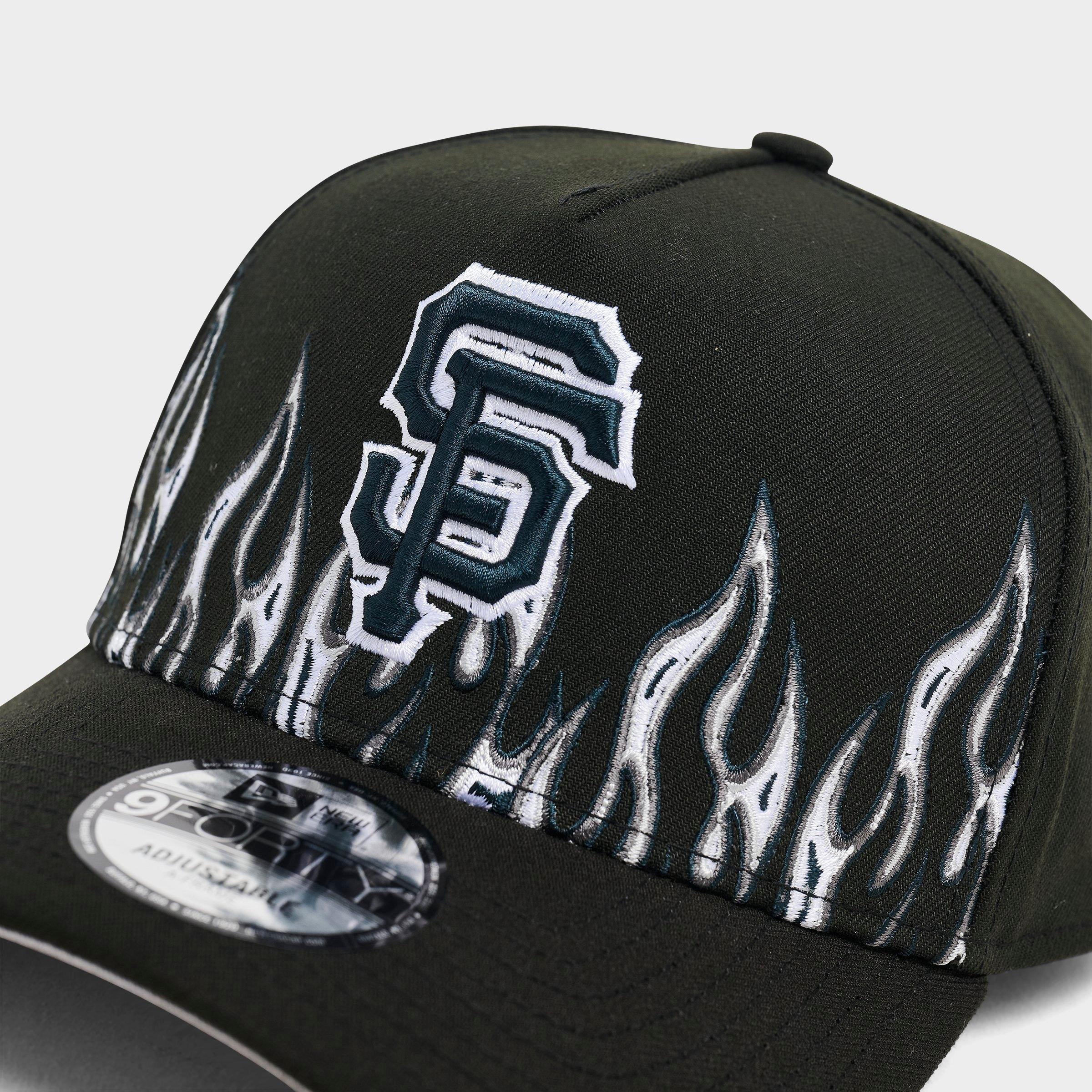 New Era San Francisco Giants MLB Large Flame Logo 9FORTY A-Frame Snapback Hat