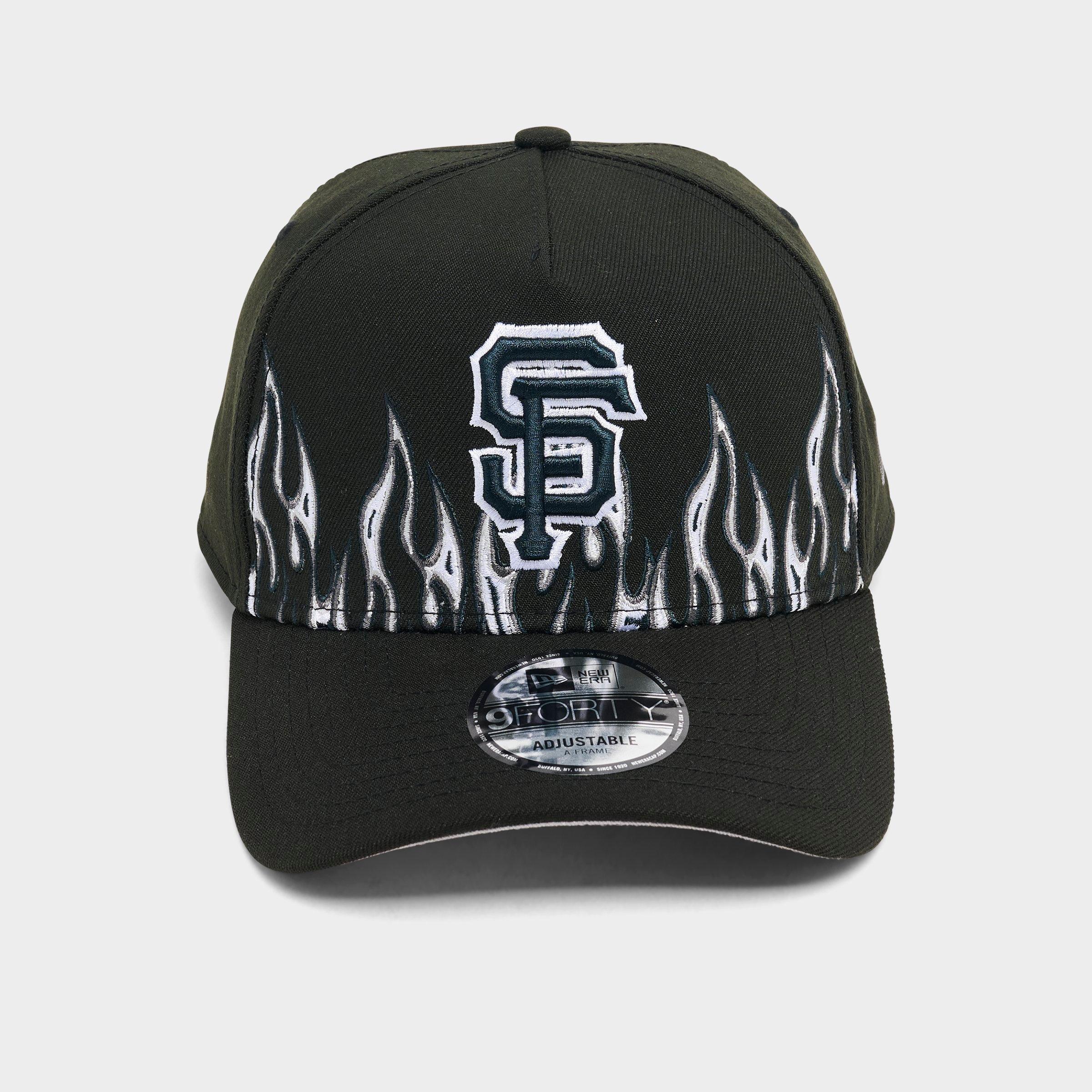New Era San Francisco Giants MLB Large Flame Logo 9FORTY A-Frame Snapback Hat