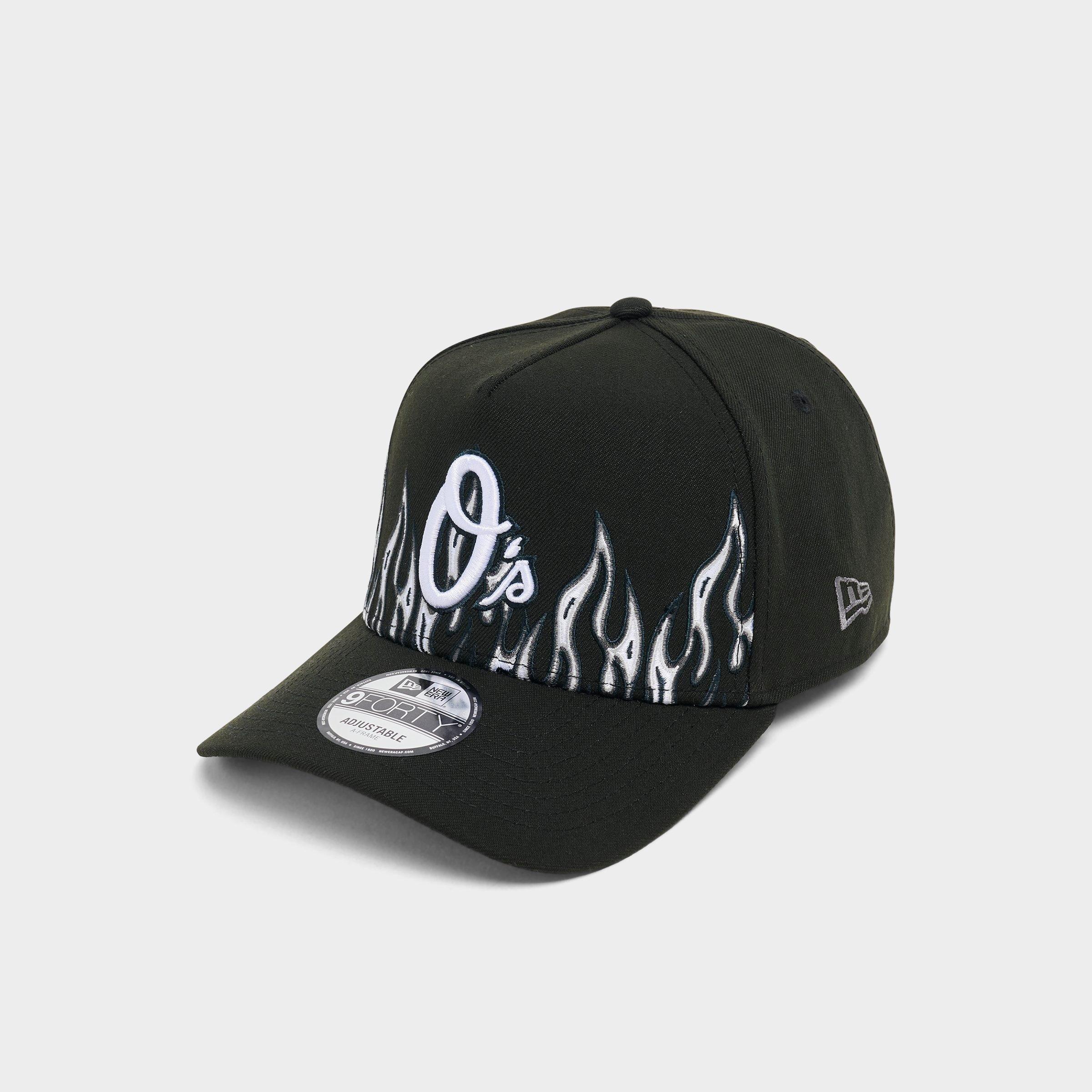 New Era Baltimore Orioles MLB Large Flame Logo 9FORTY A-Frame Snapback Hat