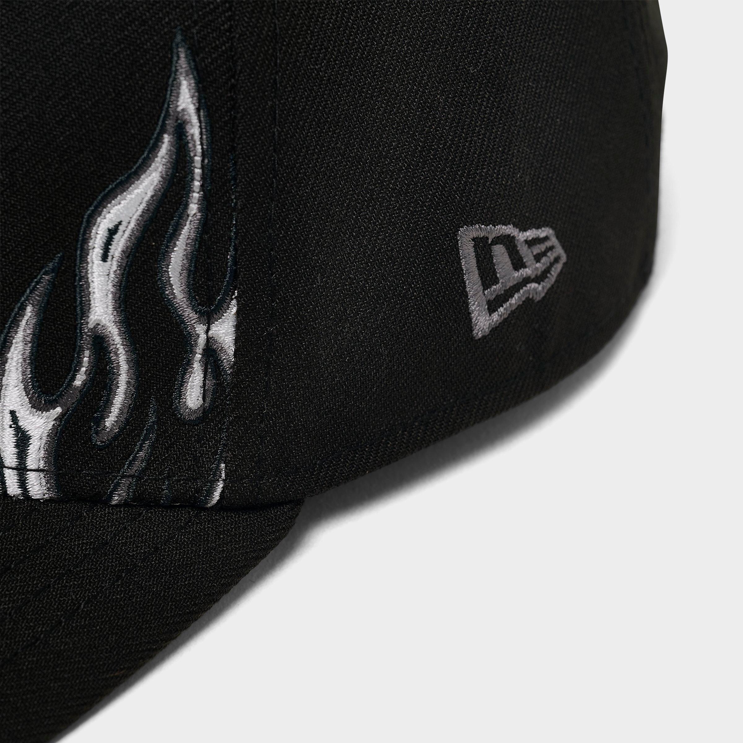 New Era Texas Rangers MLB Large Flame Logo 9FORTY A-Frame Snapback Hat