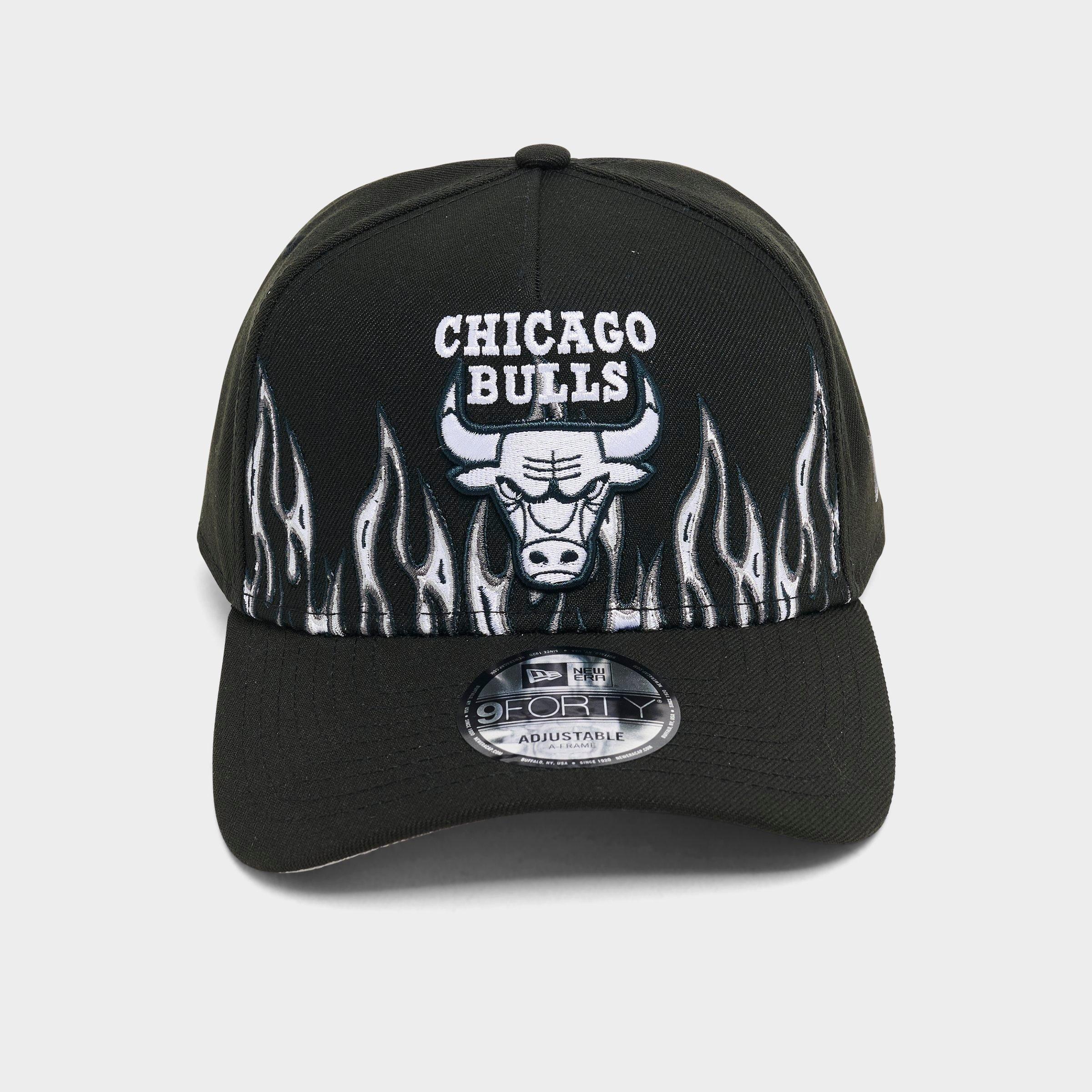 New Era Chicago Bulls NBA Flames 9FORTY A-Frame Snapback Hat