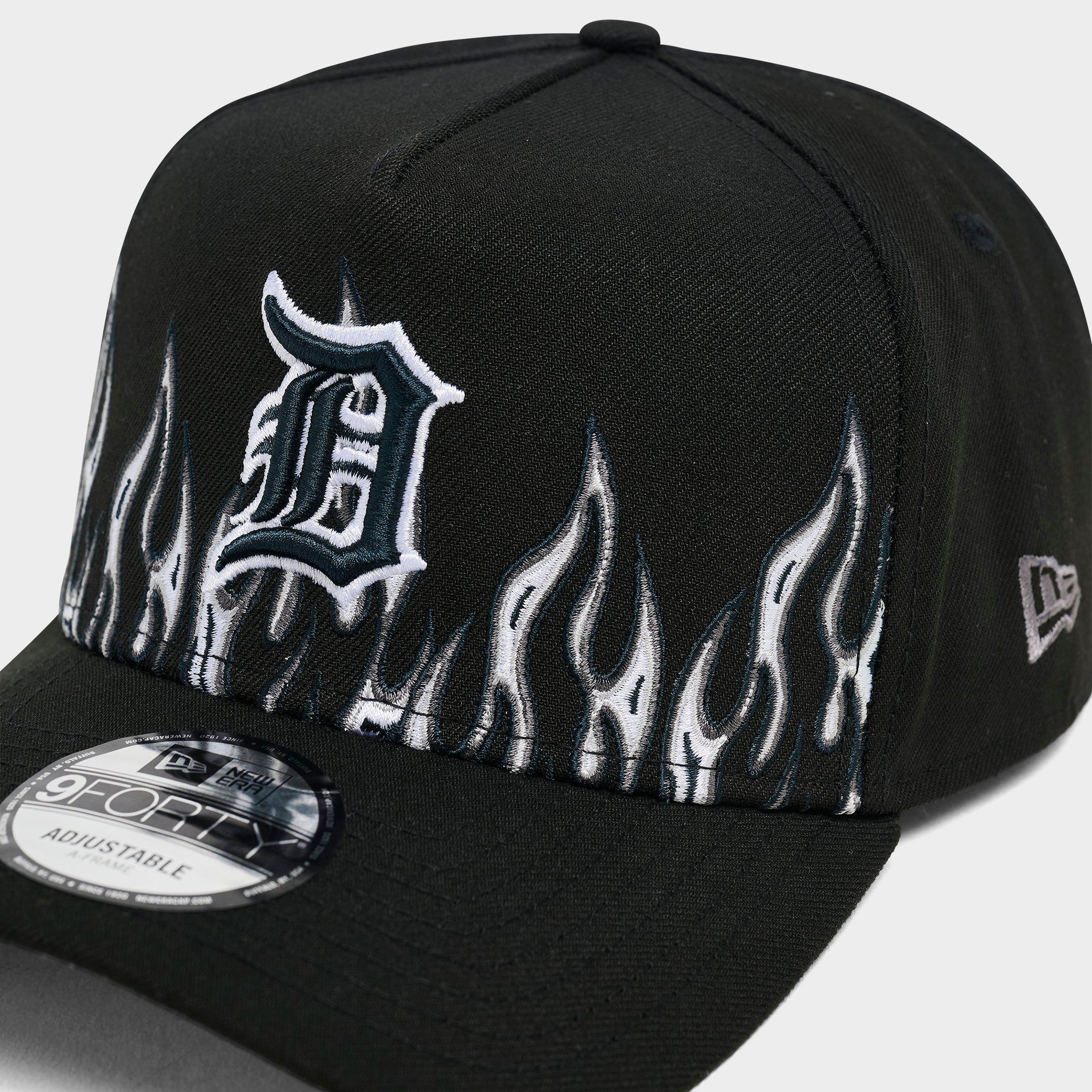 New Era Detroit Tigers MLB Large Flame Logo 9FORTY A-Frame Snapback Hat