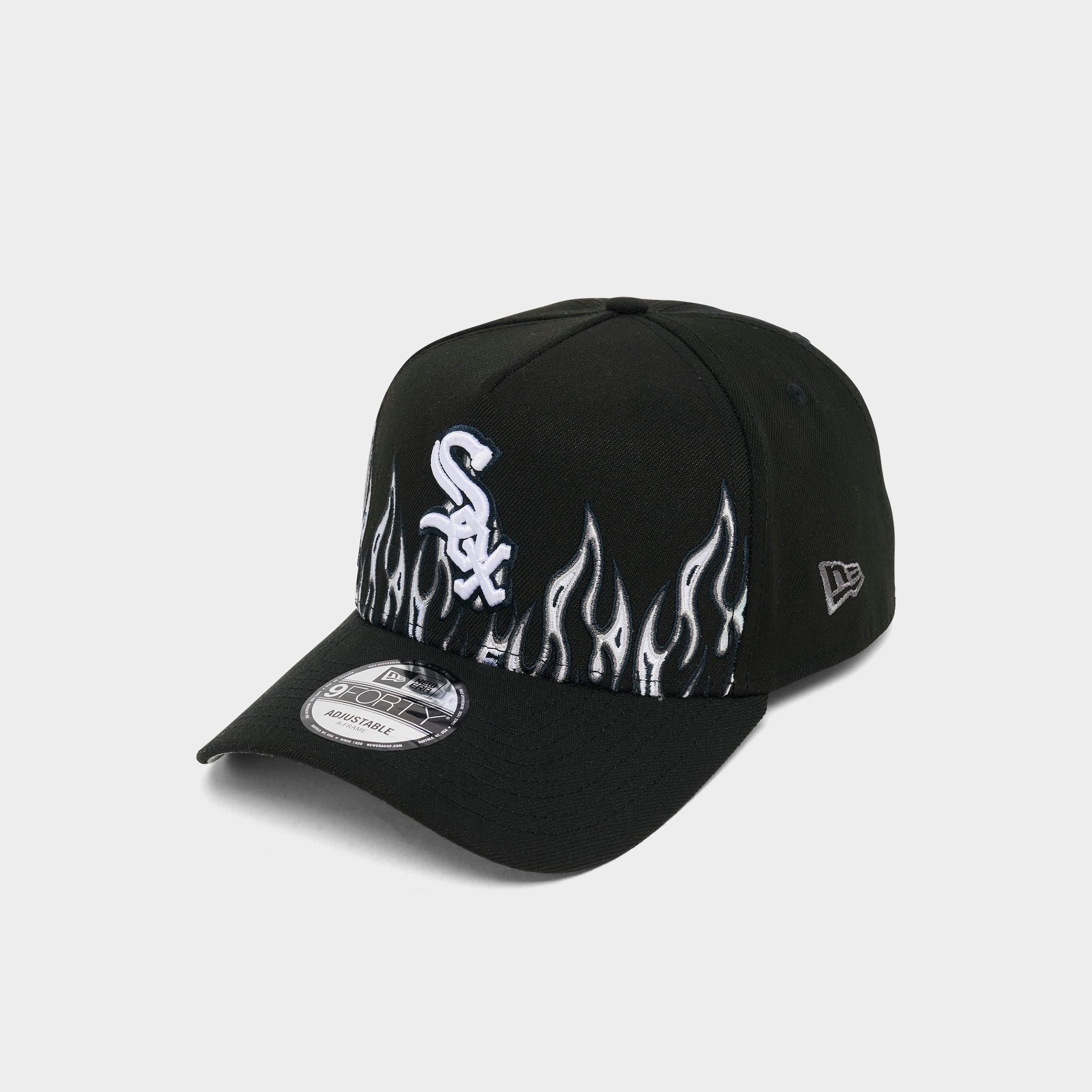New Era Chicago White Sox MLB Large Flame Logo 9FORTY A-Frame Snapback Hat