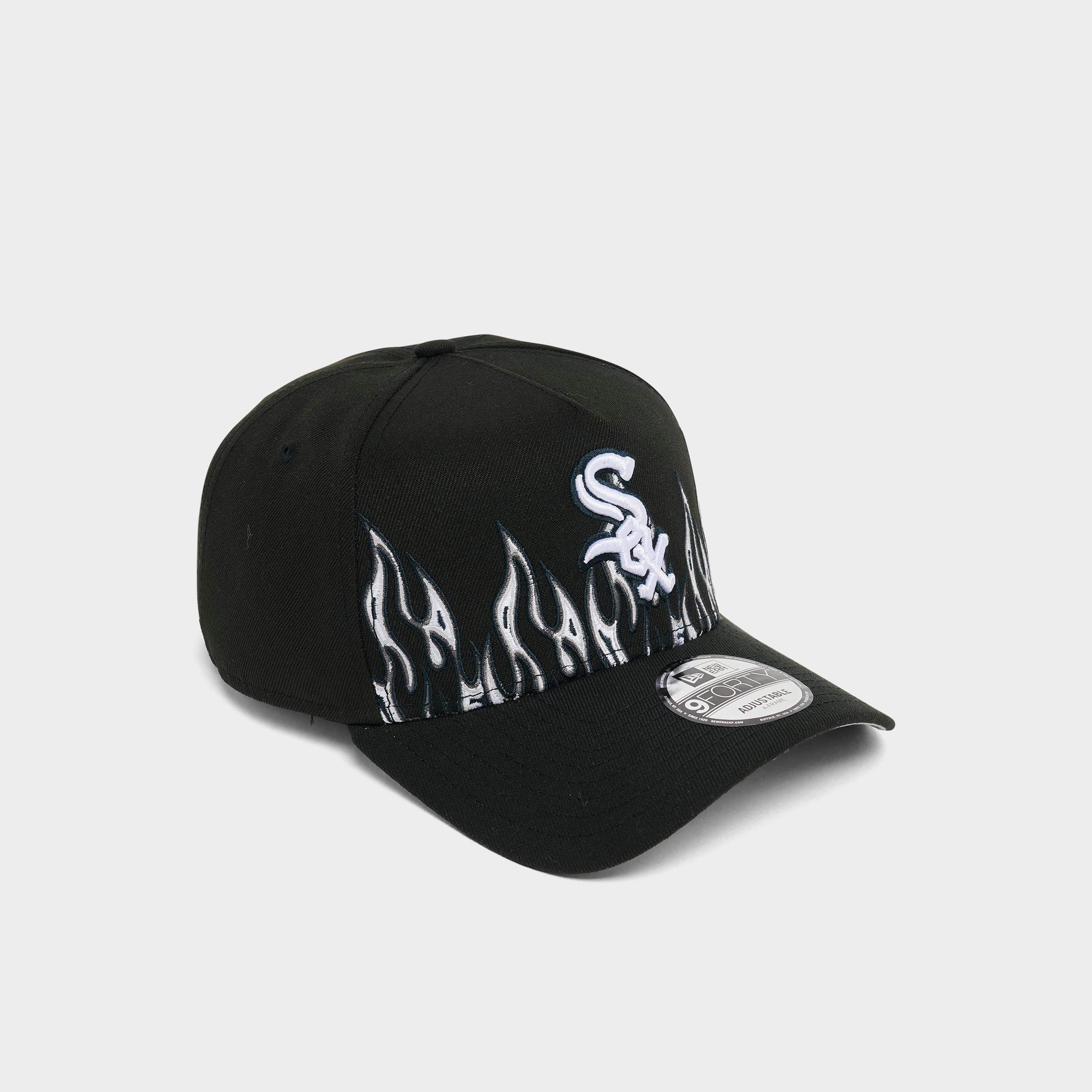 New Era Chicago White Sox MLB Large Flame Logo 9FORTY A-Frame Snapback Hat