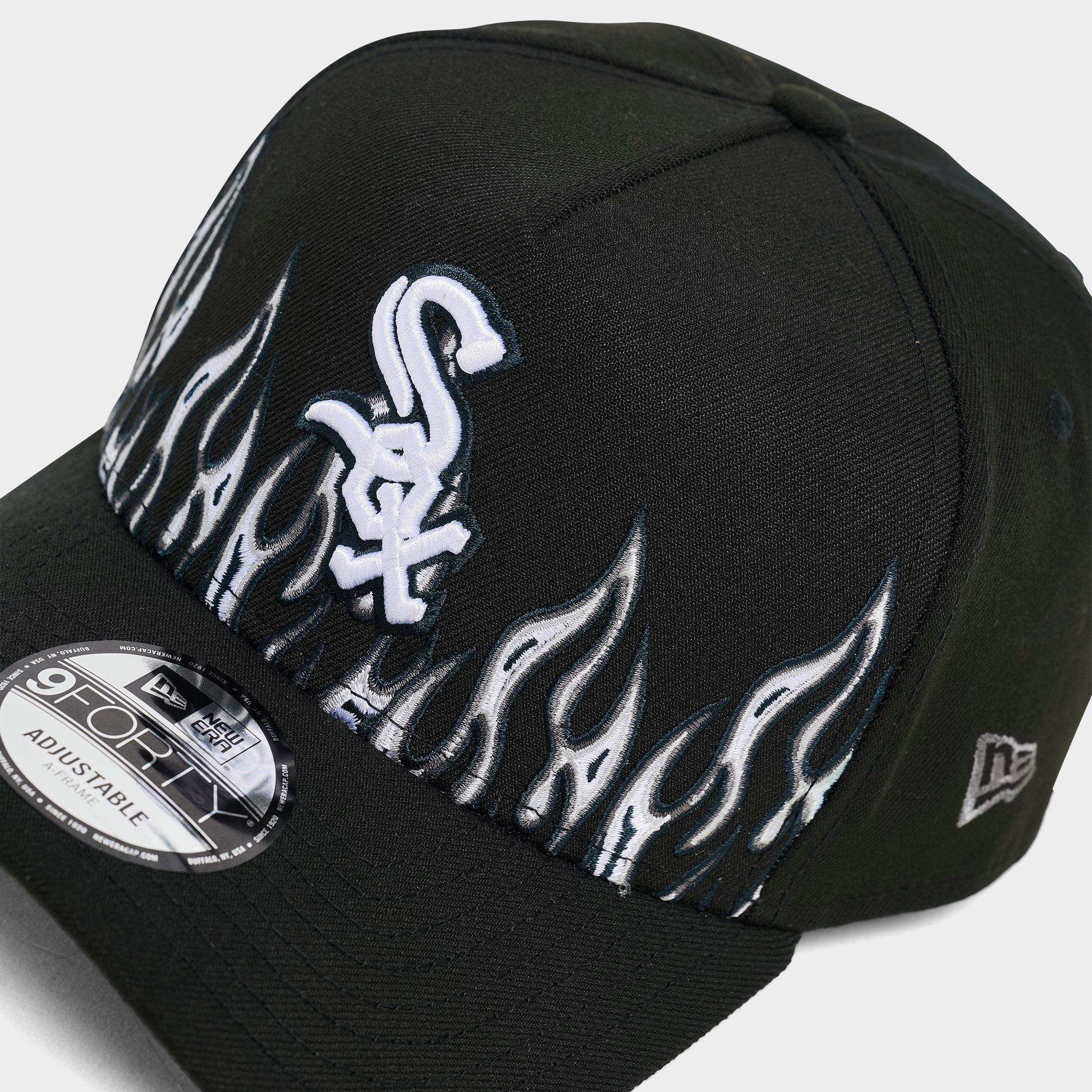 New Era Chicago White Sox MLB Large Flame Logo 9FORTY A-Frame Snapback Hat
