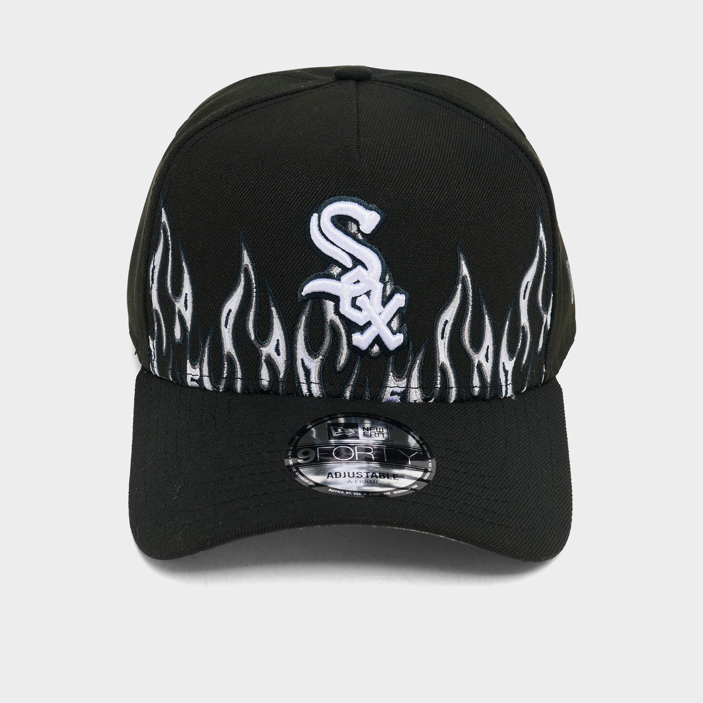 New Era Chicago White Sox MLB Large Flame Logo 9FORTY A-Frame Snapback Hat