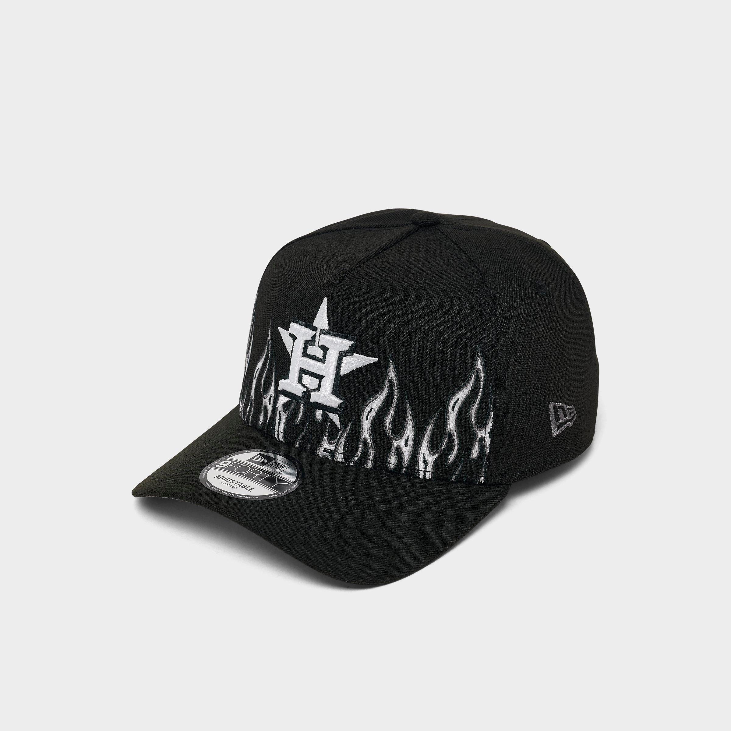 New Era Houston Astros MLB Large Flame Logo 9FORTY A-Frame Snapback Hat
