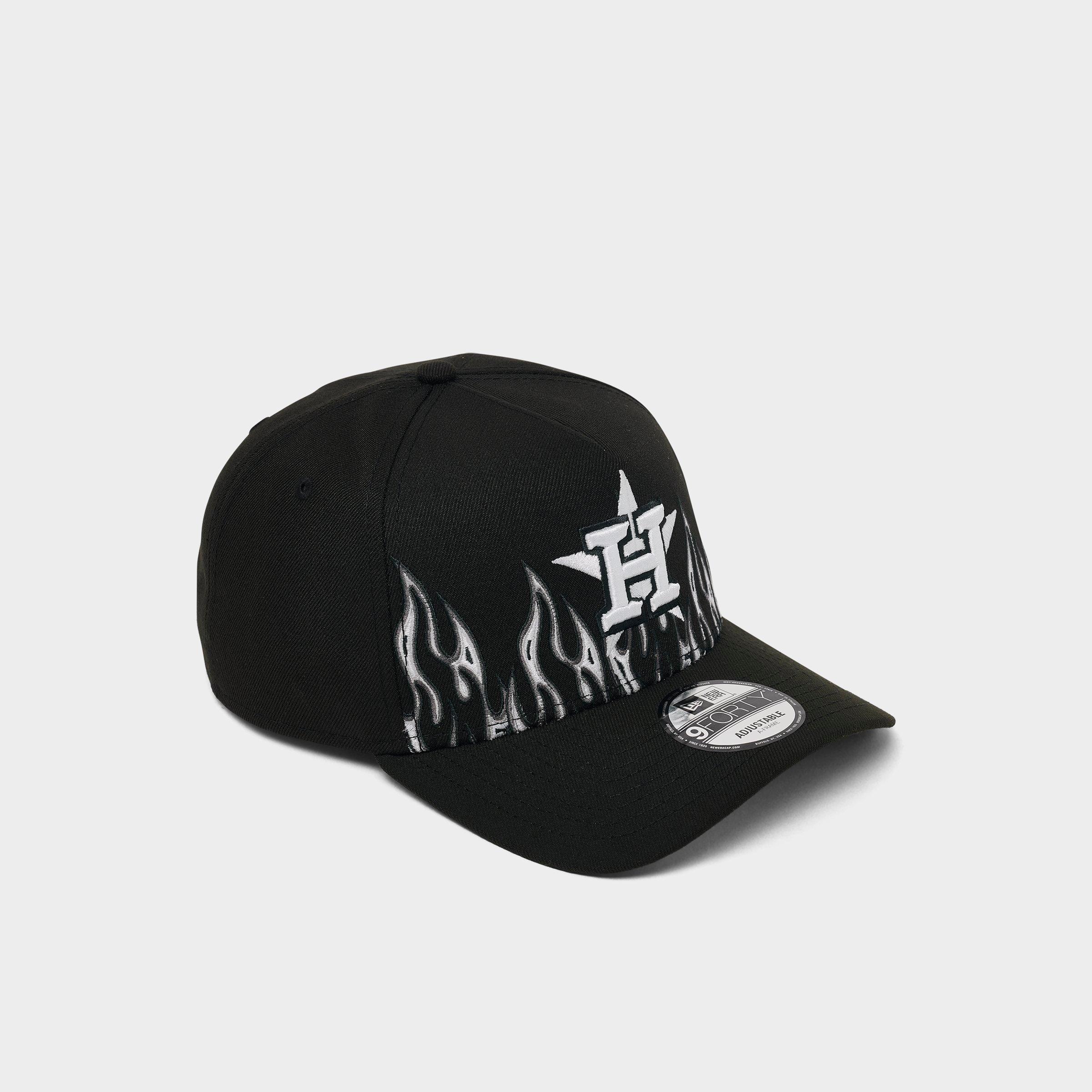 New Era Houston Astros MLB Large Flame Logo 9FORTY A-Frame Snapback Hat