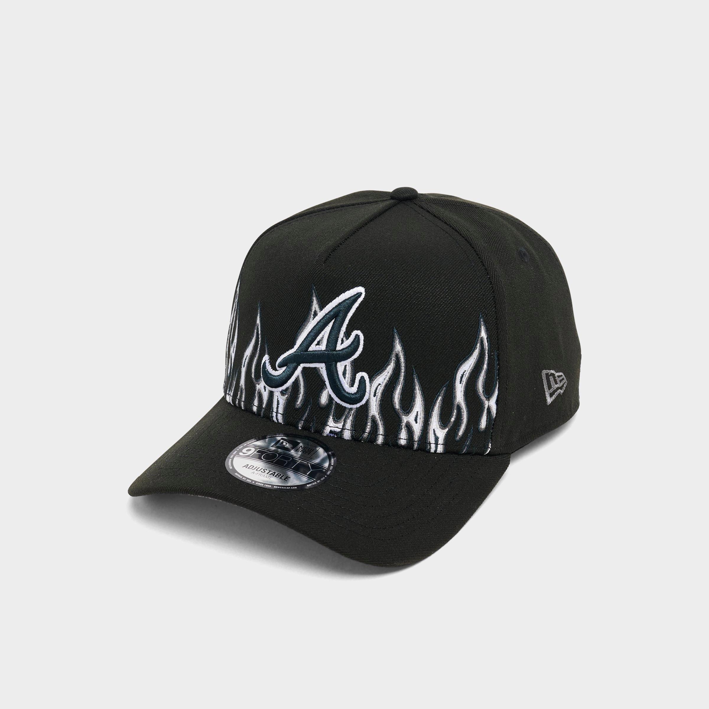 New Era Atlanta Braves MLB Large Flame Logo 9FORTY A-Frame Snapback Hat