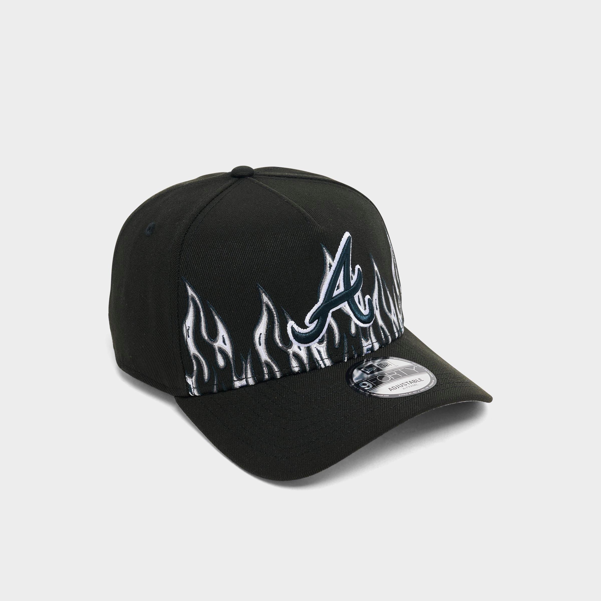 New Era Atlanta Braves MLB Large Flame Logo 9FORTY A-Frame Snapback Hat
