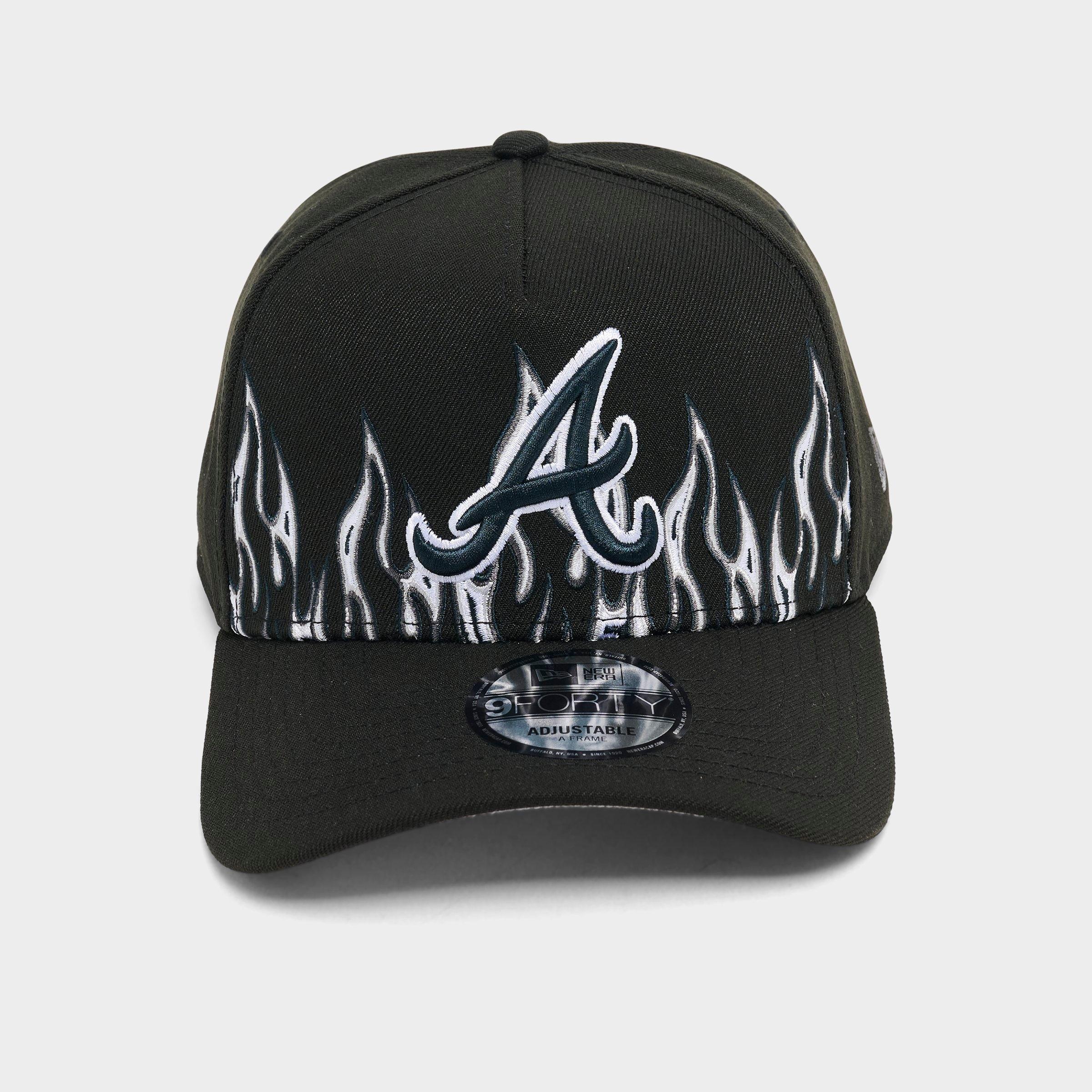 New Era Atlanta Braves MLB Large Flame Logo 9FORTY A-Frame Snapback Hat