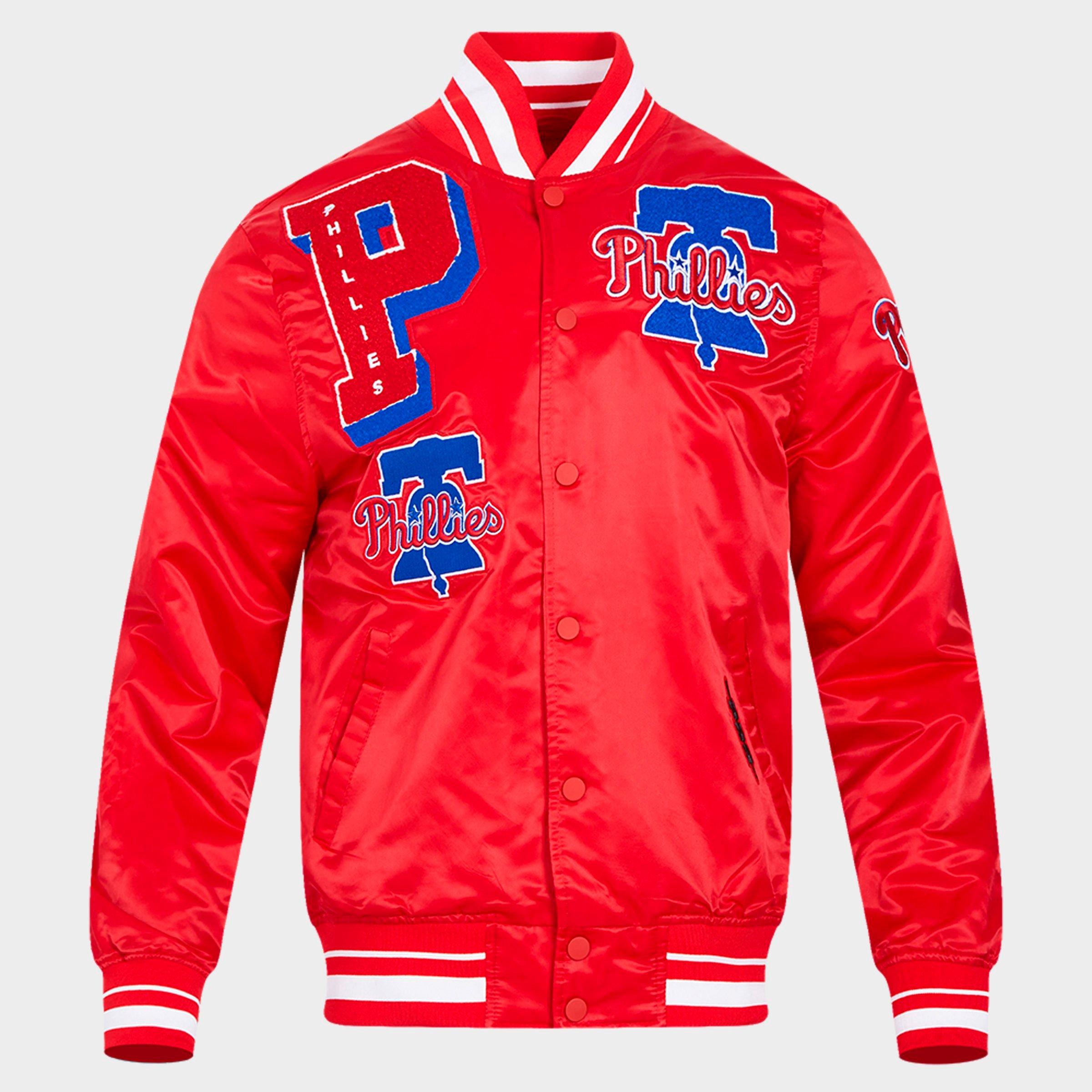 Men's Pro Standard Philadelphia Phillies MLB Mashup Rib Satin Jacket