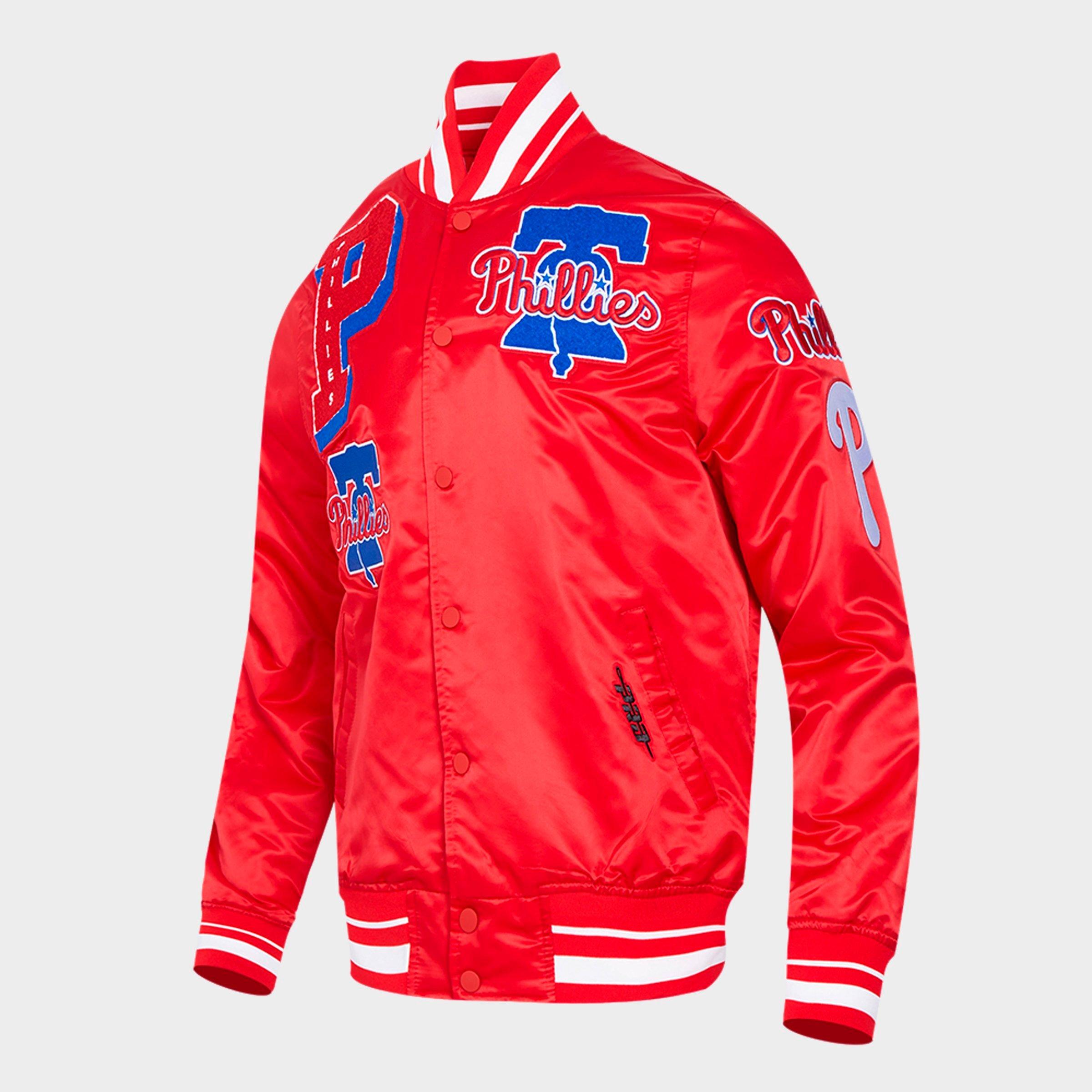 Men's Pro Standard Philadelphia Phillies MLB Mashup Rib Satin Jacket