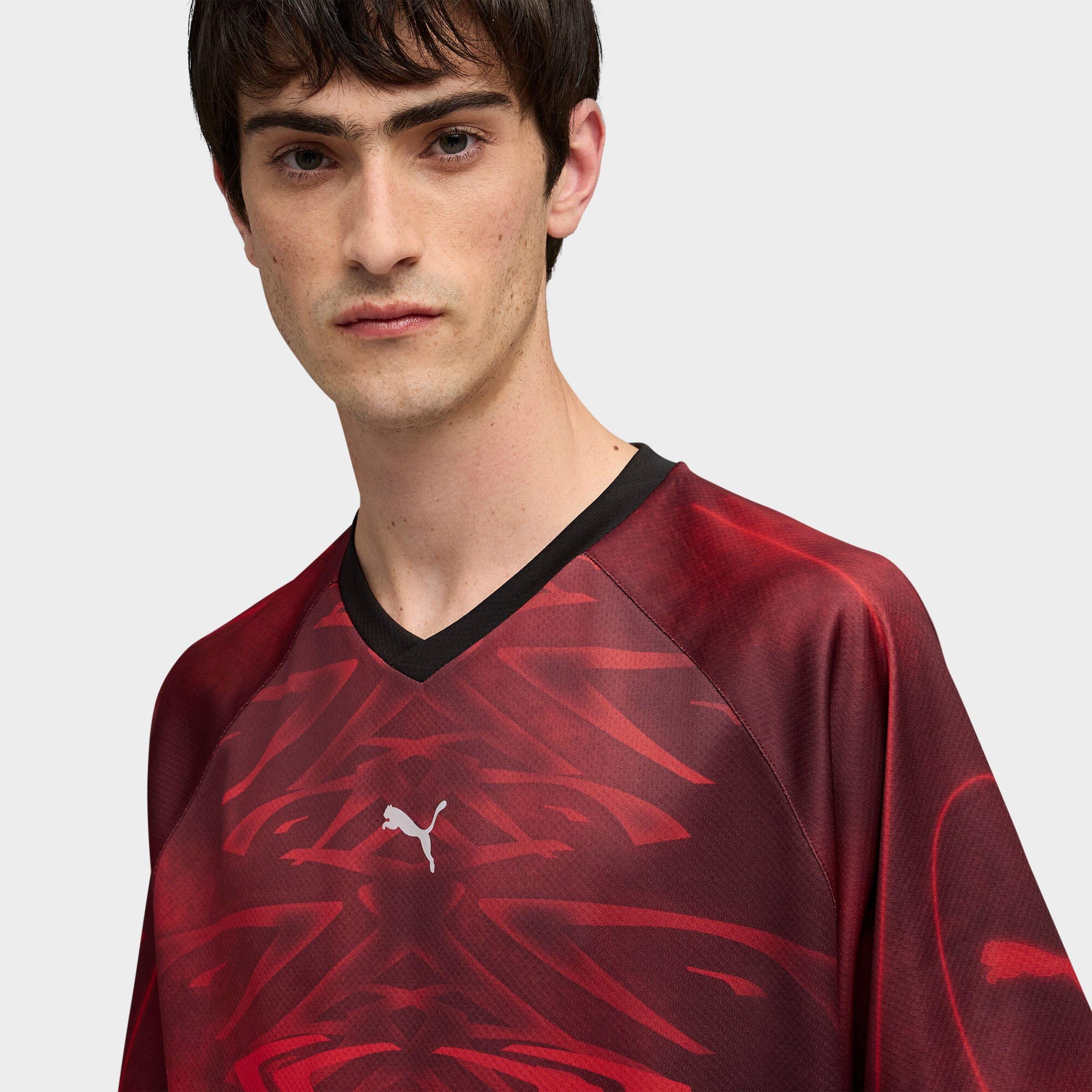 Men's Puma PUMATECH-X Allover Print Relaxed Soccer Jersey