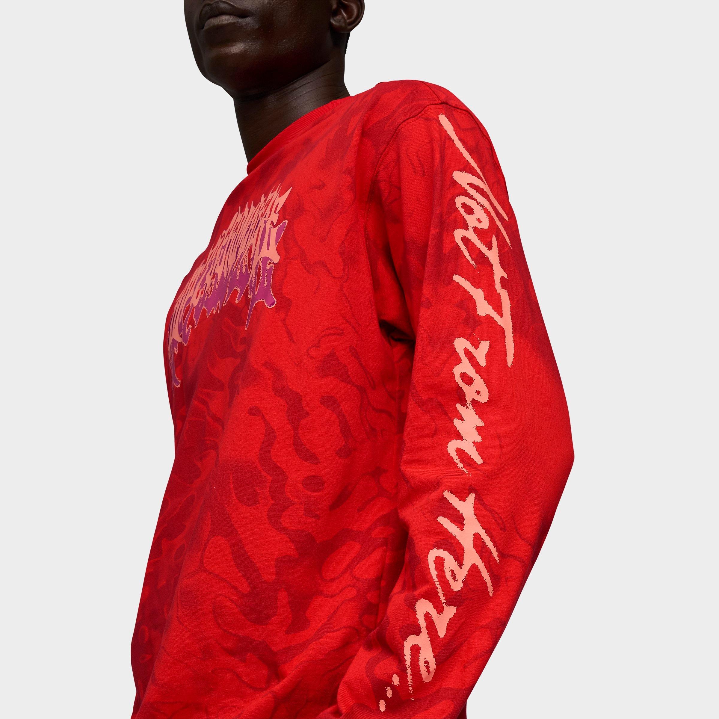 Men's Puma LaMelo Ball Supernova Print Long-Sleeve T-Shirt