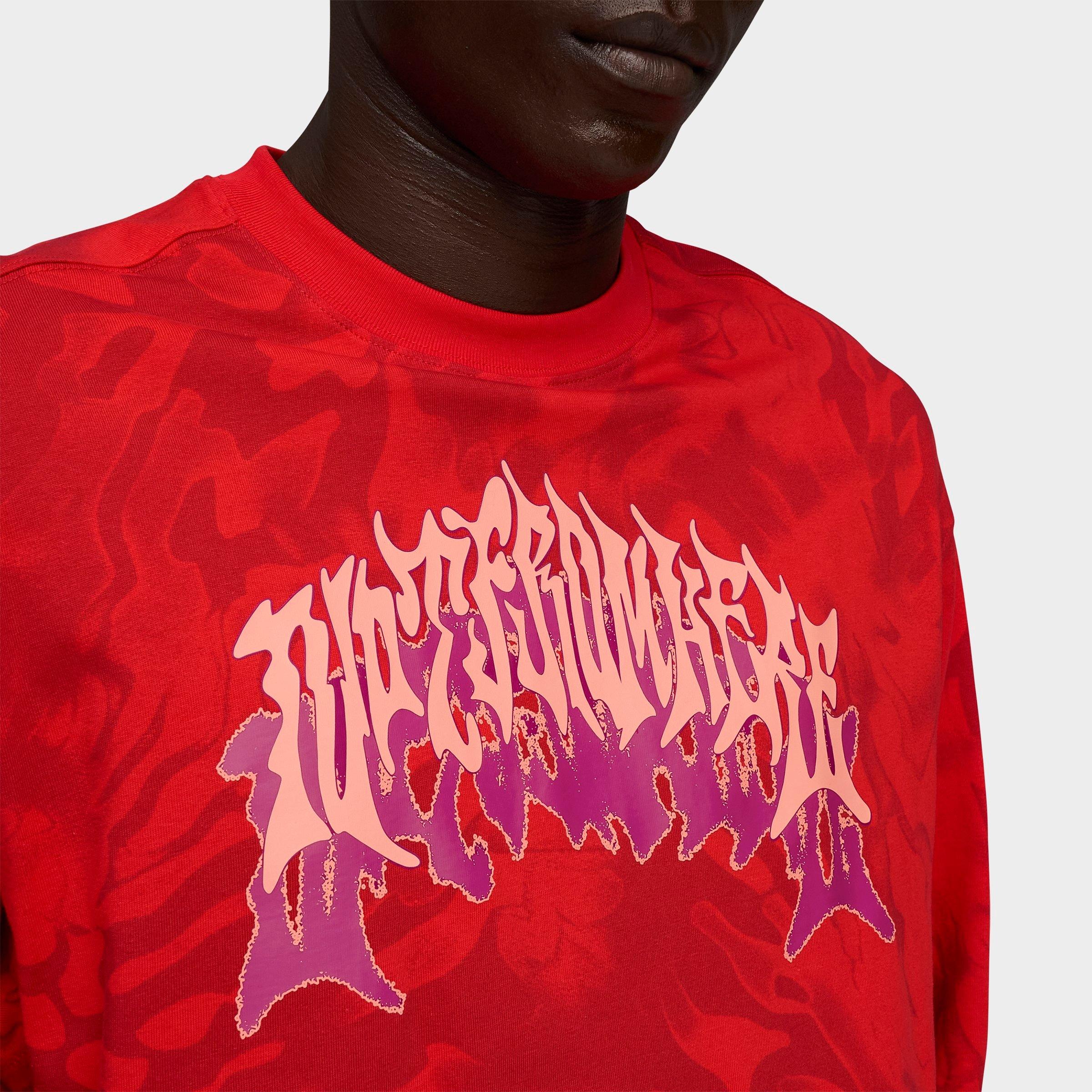 Men's Puma LaMelo Ball Supernova Print Long-Sleeve T-Shirt