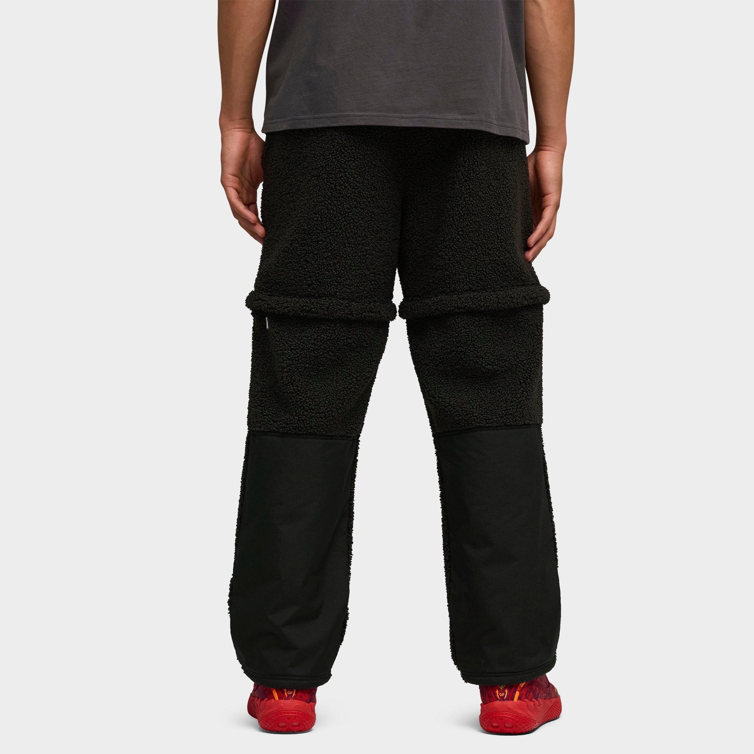 Men's Puma LaMelo Ball Supernova Zip-Off  Sherpa Fleece Pants