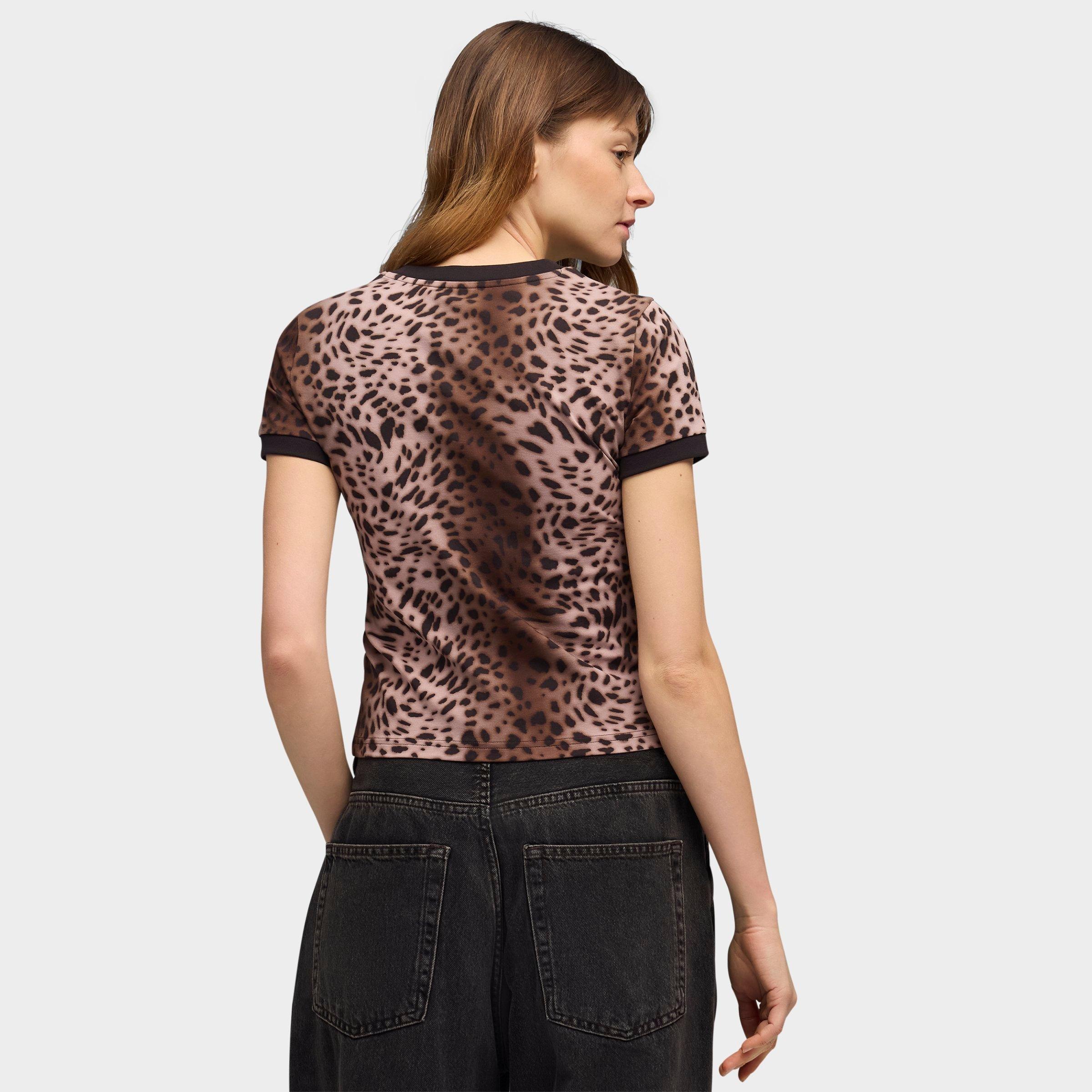 Women's Puma Leopard Luxe Bedazzled Slim T-Shirt