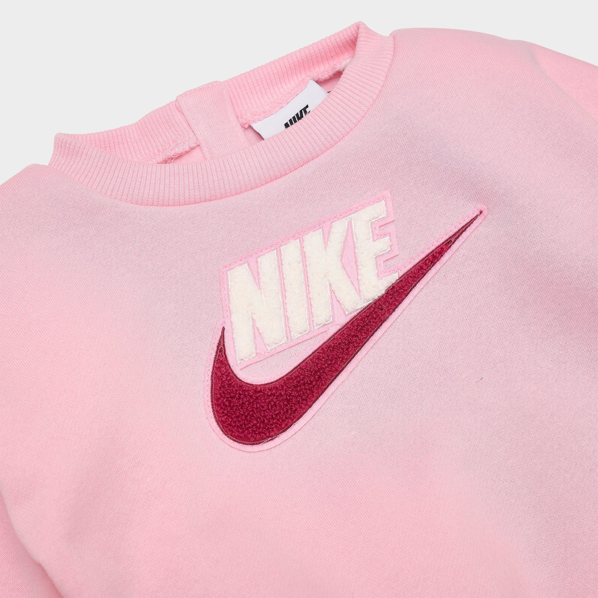 Girls' Infant Nike Futura Crewneck Sweatshirt and Sweatpants Set