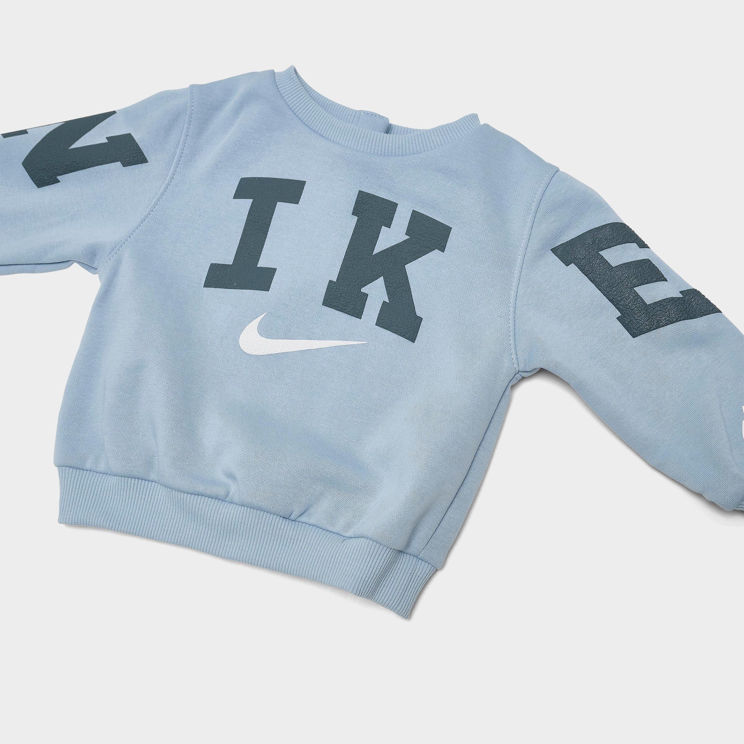 Infant Nike Crewneck Sweatshirt and Jogger Pants Set